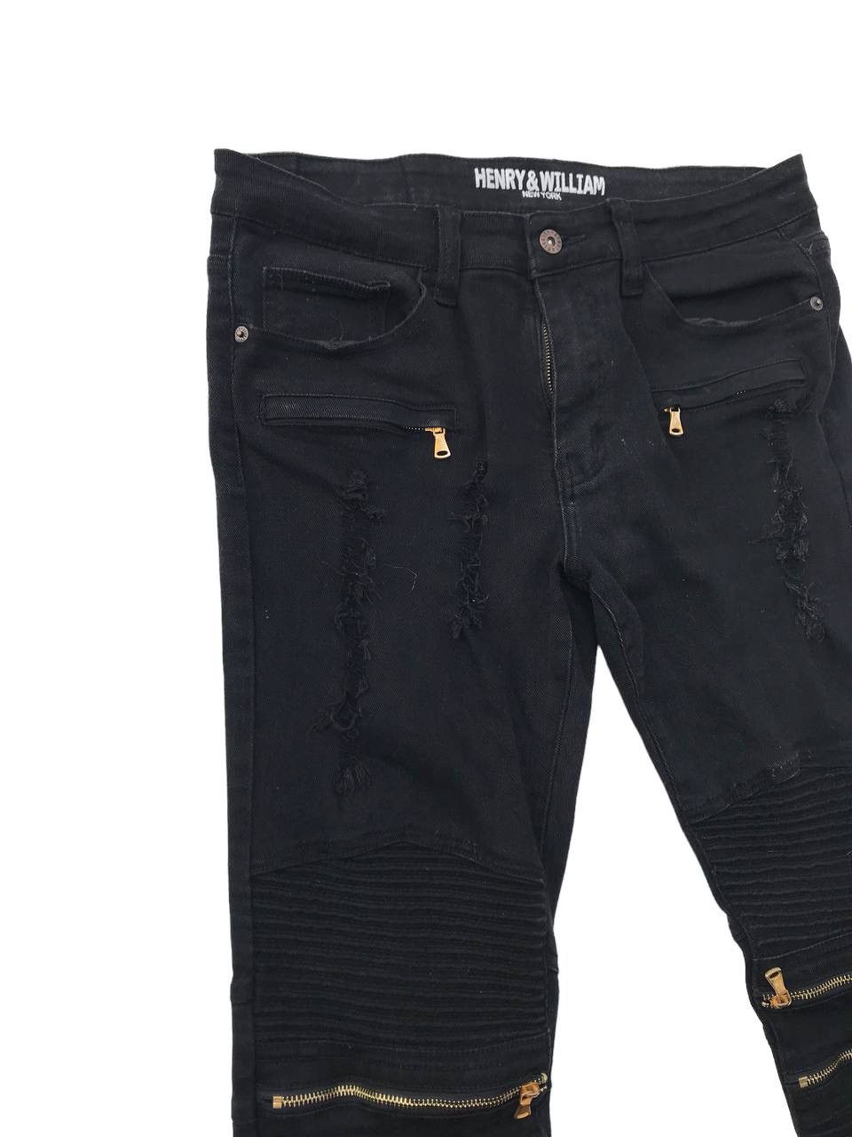 Other Henry & William New York Bikers Distressed Fashion Pants Size US 33 - 4 Thumbnail