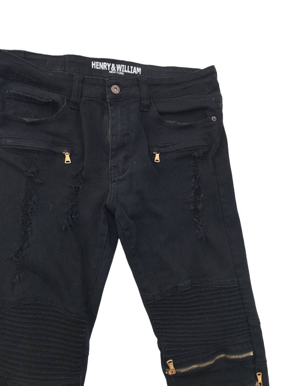 Other Henry & William New York Bikers Distressed Fashion Pants Size US 33 - 3 Thumbnail