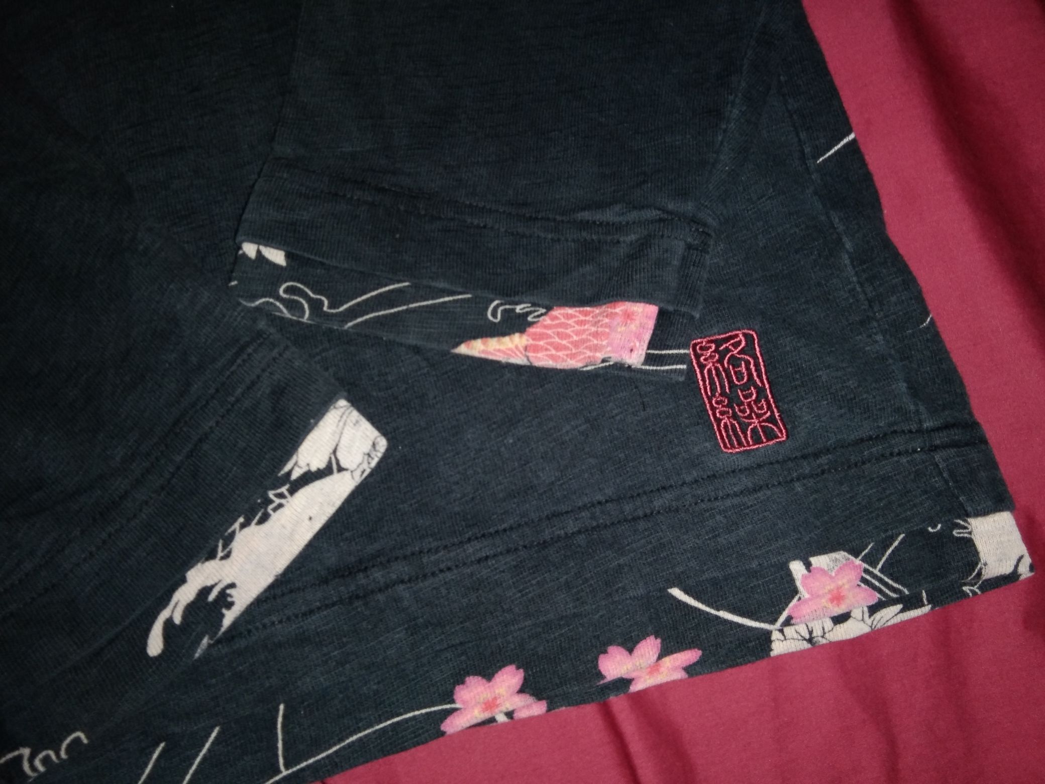 Japanese Brand Karakuri Sukajan Dragon Pocket tshirt japanese art Size US L / EU 52-54 / 3 - 4 Thumbnail