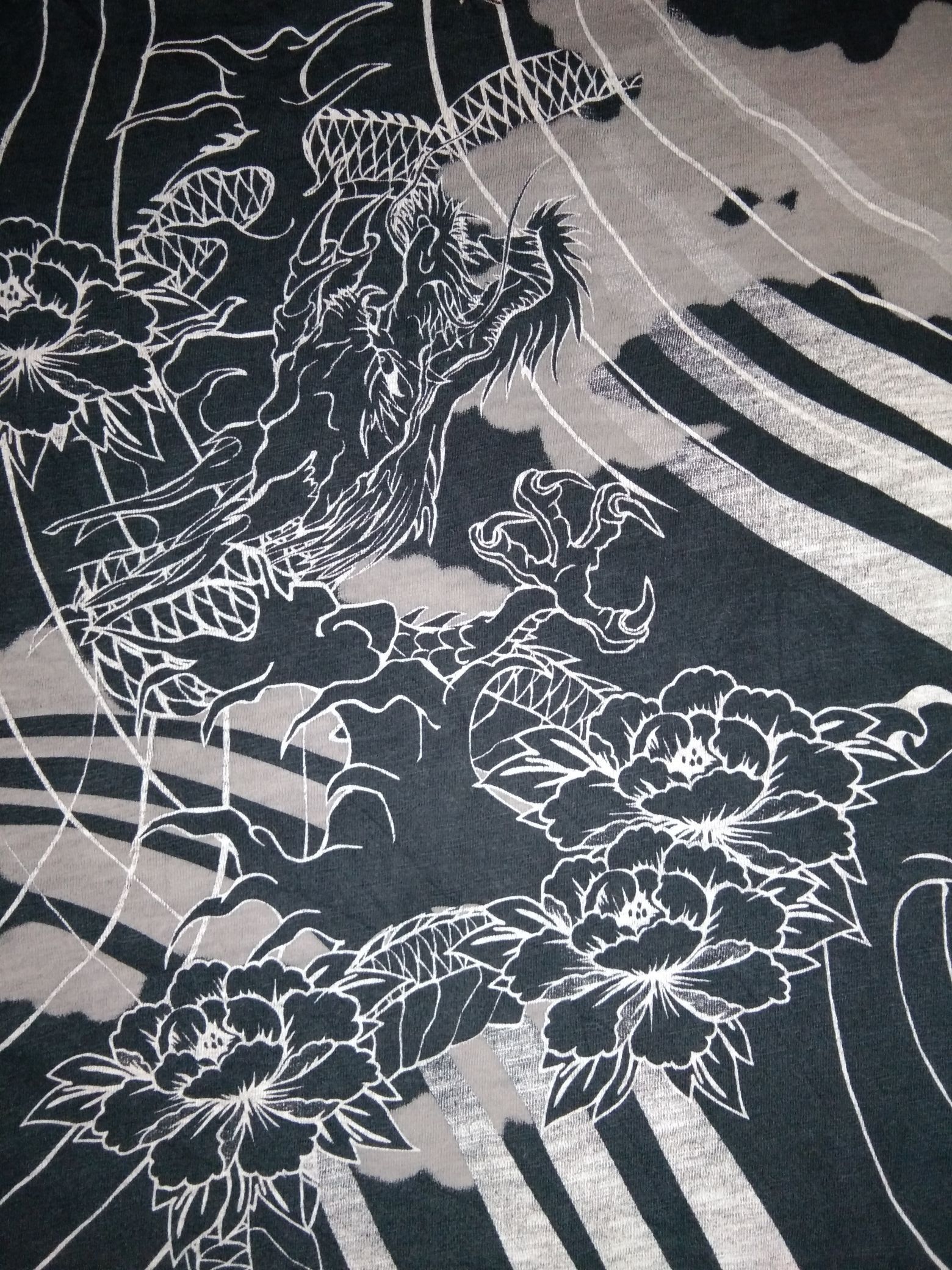 Japanese Brand Karakuri Sukajan Dragon Pocket tshirt japanese art Size US L / EU 52-54 / 3 - 2 Thumbnail