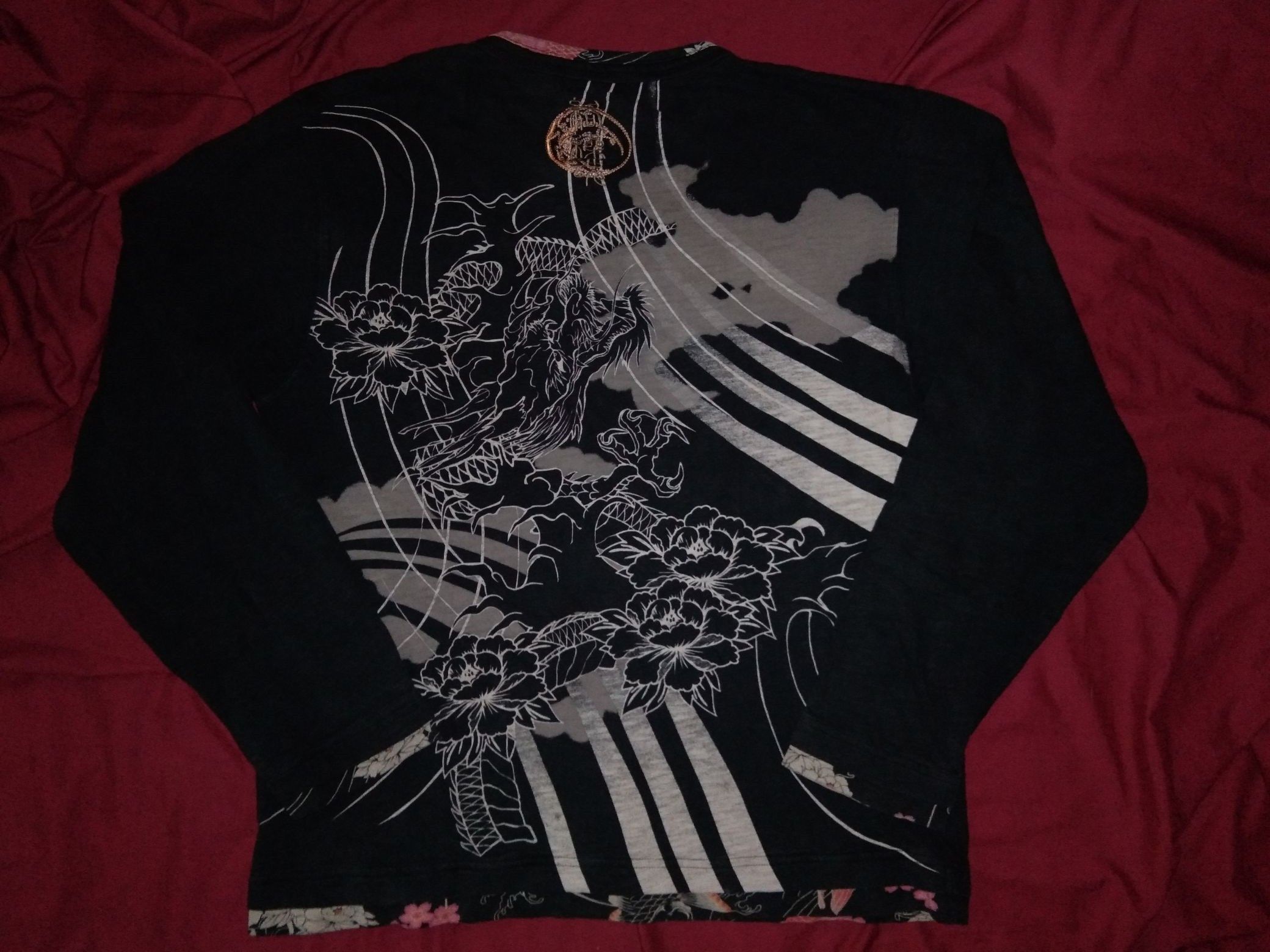 Japanese Brand Karakuri Sukajan Dragon Pocket tshirt japanese art Size US L / EU 52-54 / 3 - 1 Thumbnail