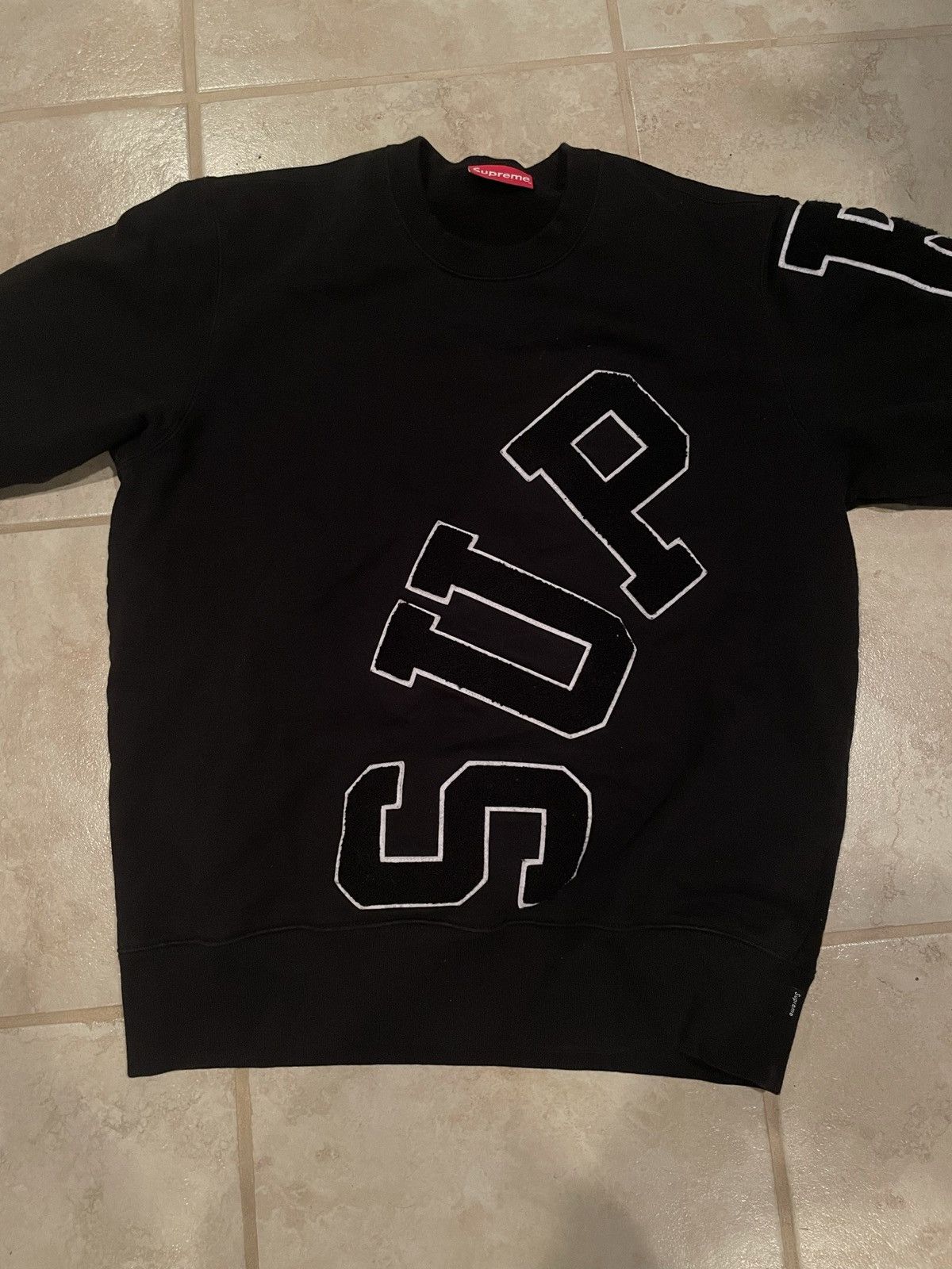 Supreme crewneck black big arc