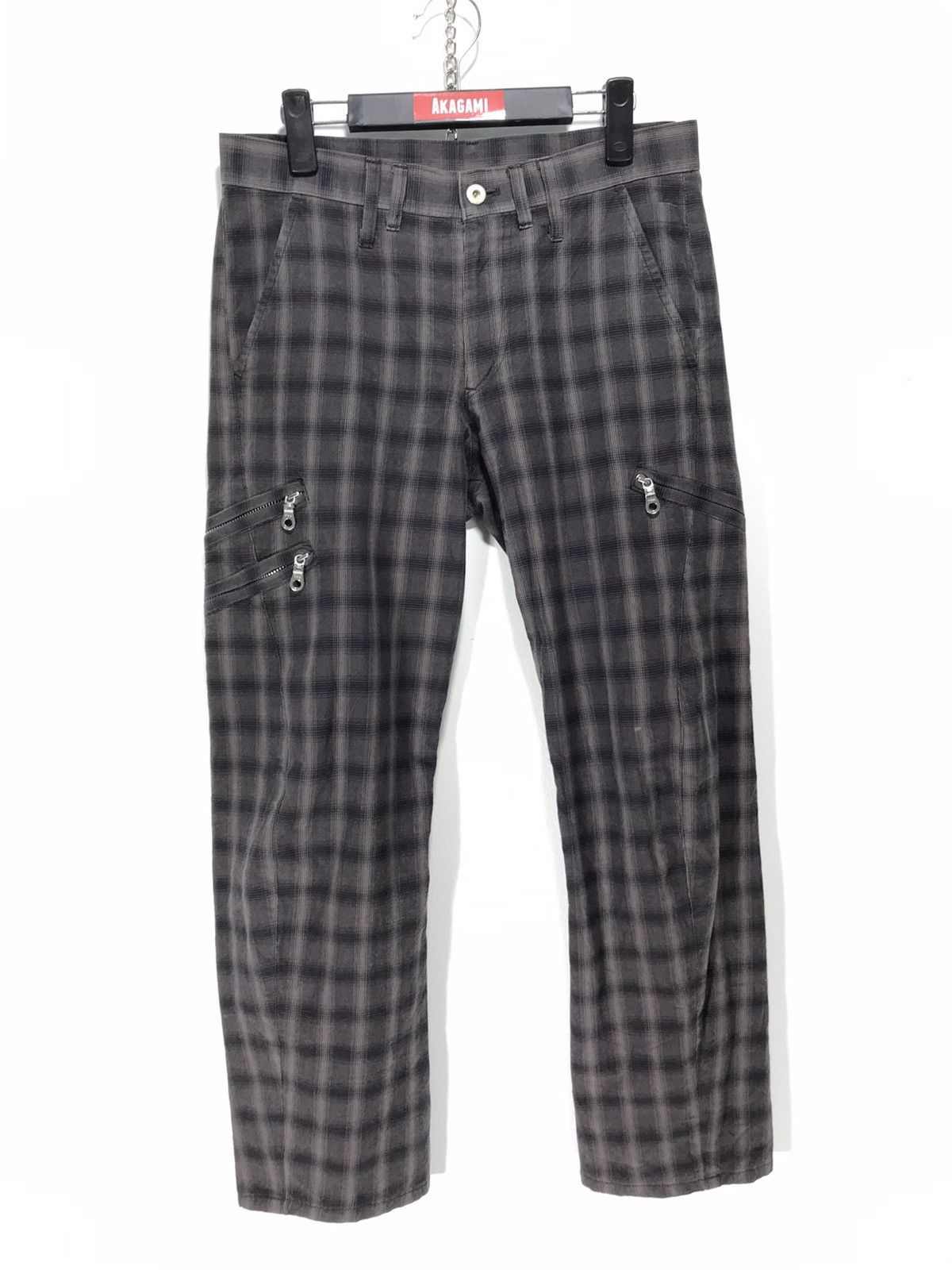 Japanese Brand Japan Brand Parashuto Check Plaid Pant 1🟦0 Size US 31 - 2 Thumbnail