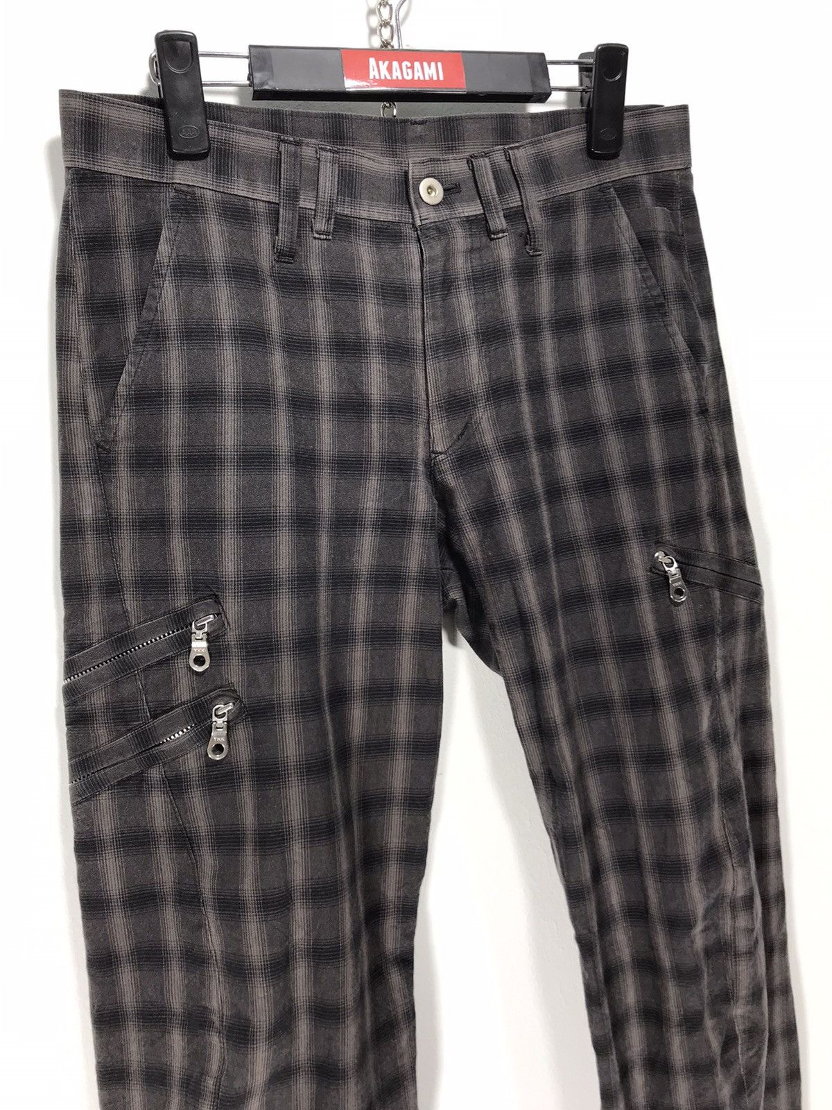 Japanese Brand Japan Brand Parashuto Check Plaid Pant 1🟦0 Size US 31 - 1 Thumbnail