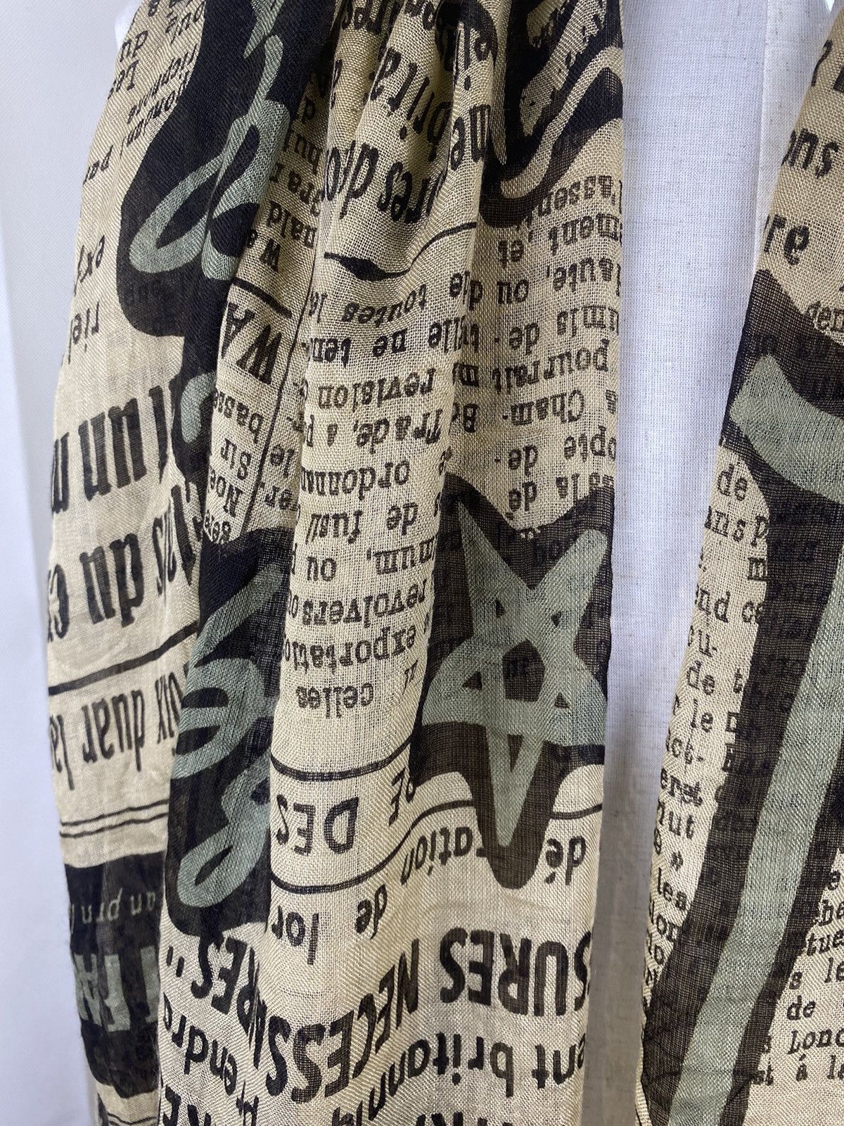 Japanese Brand Newspaper All Over Print Scarf Muffler Size ONE SIZE - 4 Thumbnail