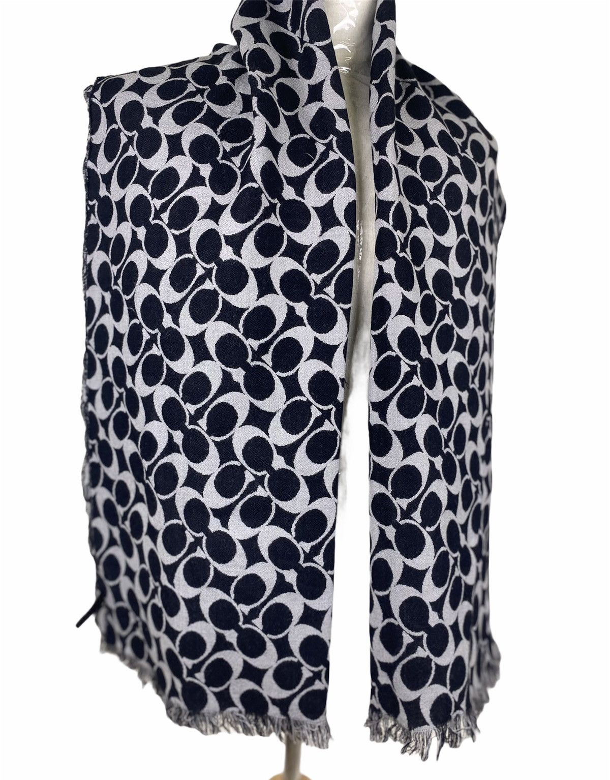 Coach Reversible Coach Monogram Scarf / Muffler Size ONE SIZE - 2 Thumbnail