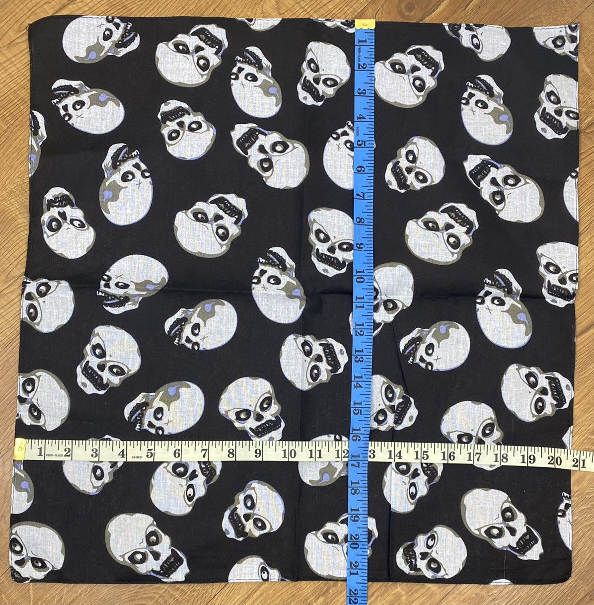 Japanese Brand Japanese Skull Scarf Handkerchief Neckerchief Bandana Size ONE SIZE - 5 Thumbnail