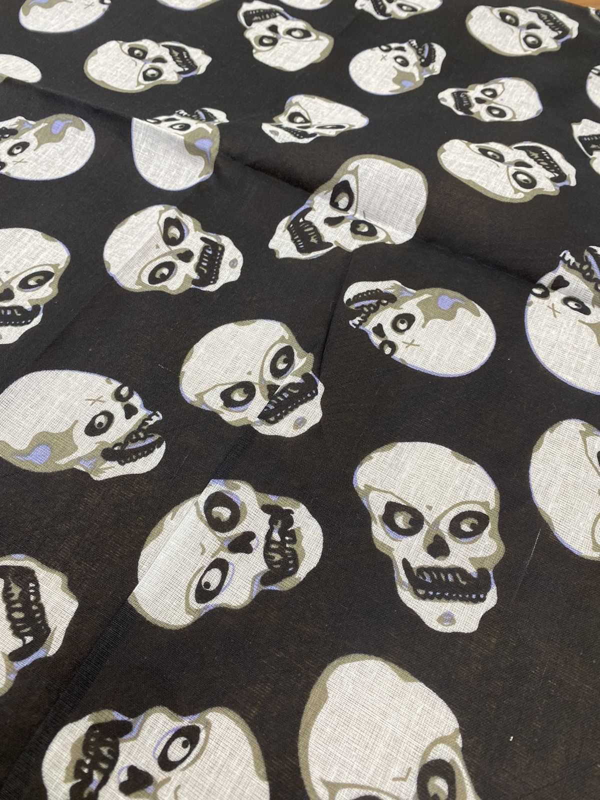 Japanese Brand Japanese Skull Scarf Handkerchief Neckerchief Bandana Size ONE SIZE - 4 Thumbnail