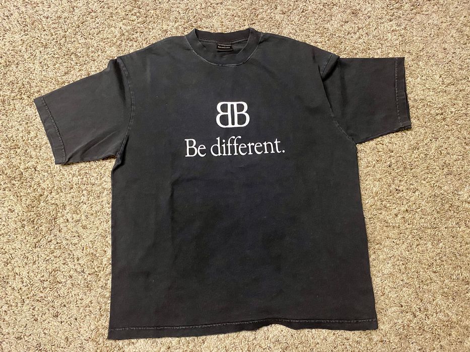 Balenciaga Balenciaga Be Different t shirt sz Small | Grailed