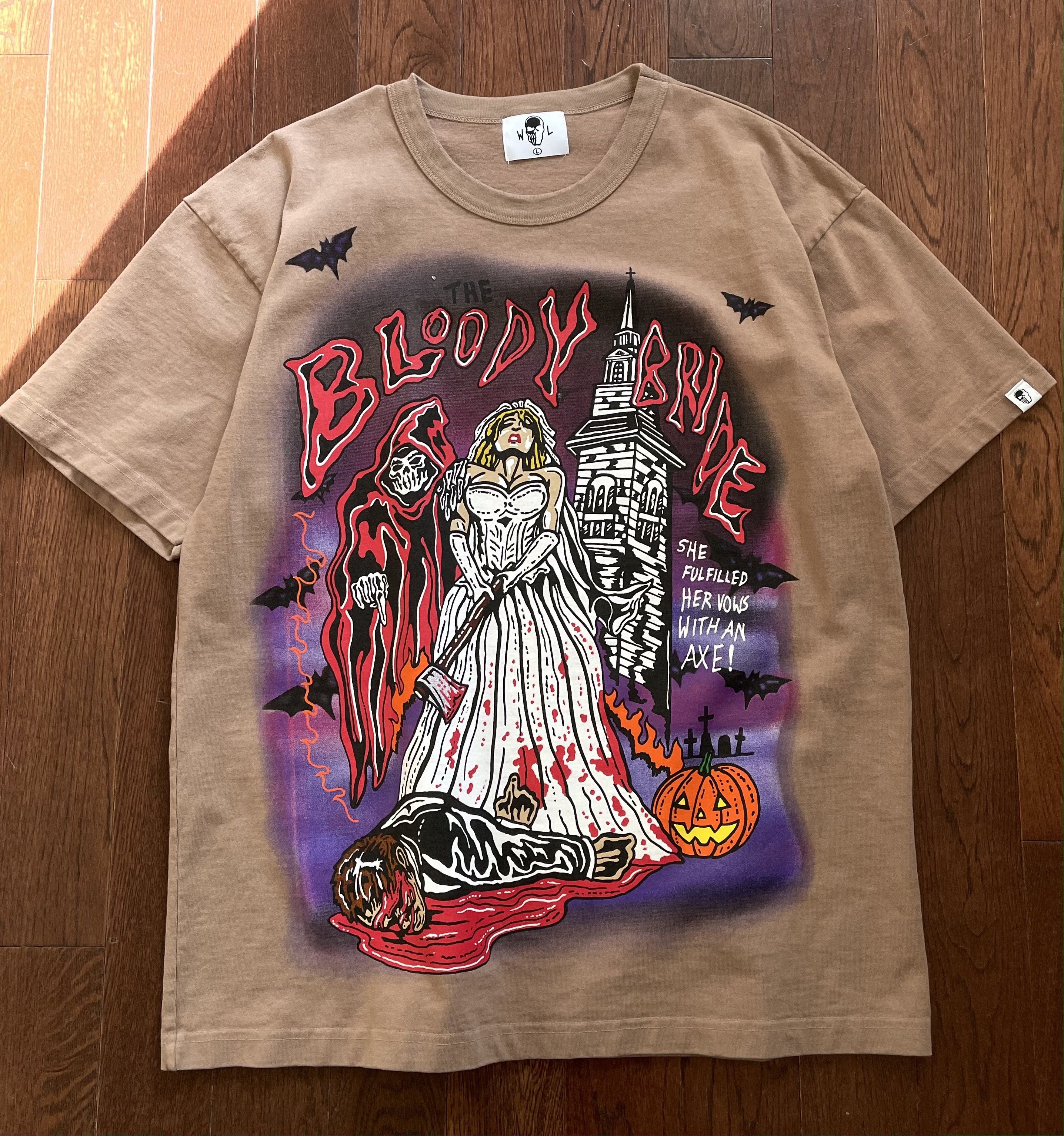 Warren Lotas Bloody Bride ‘Brown’ T-Shirt hotsell