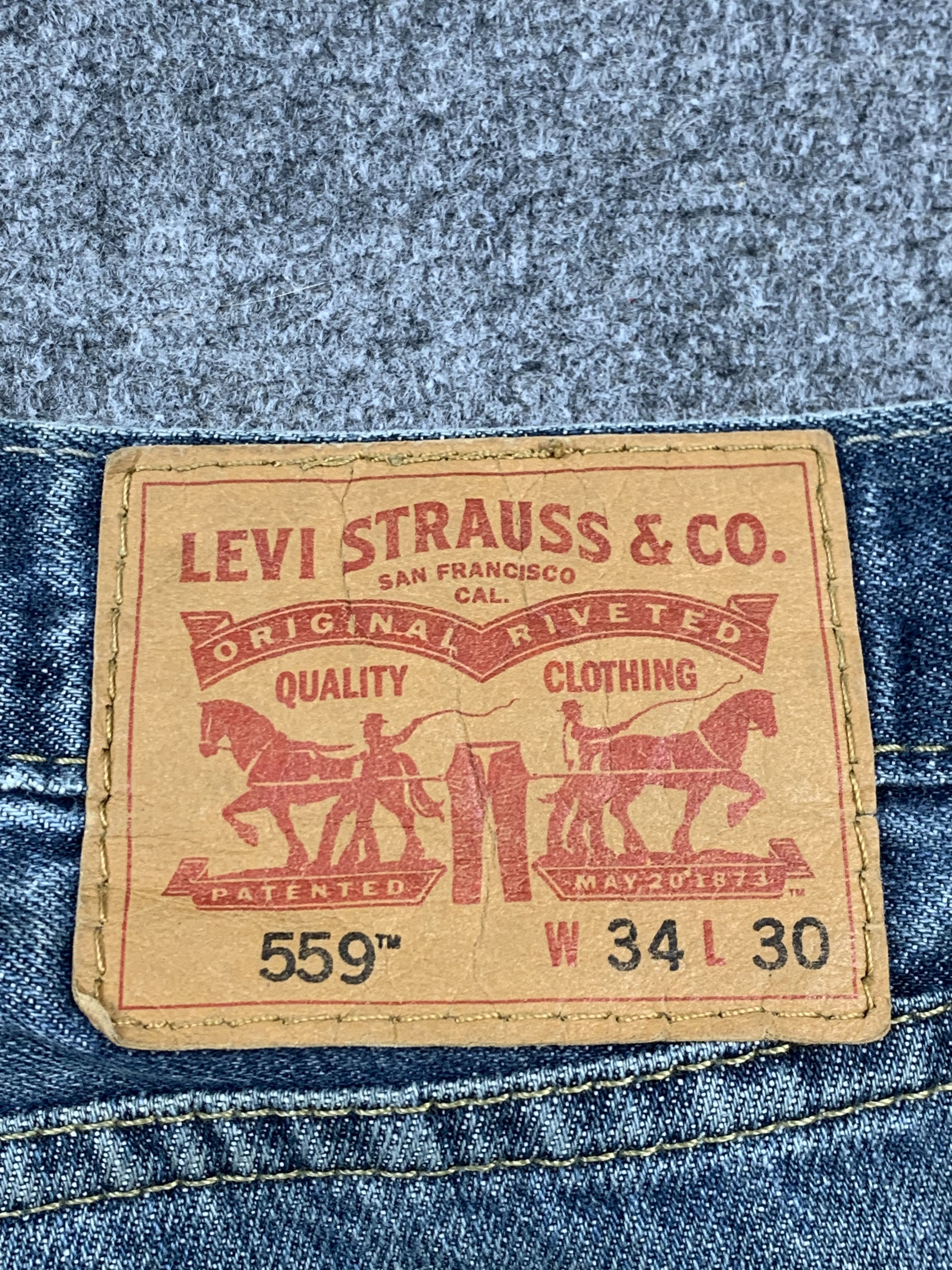 Levi's Vintage Levis 559 Faded Blue Jeans DP2164 Size US 34 / EU 50 - 5 Thumbnail