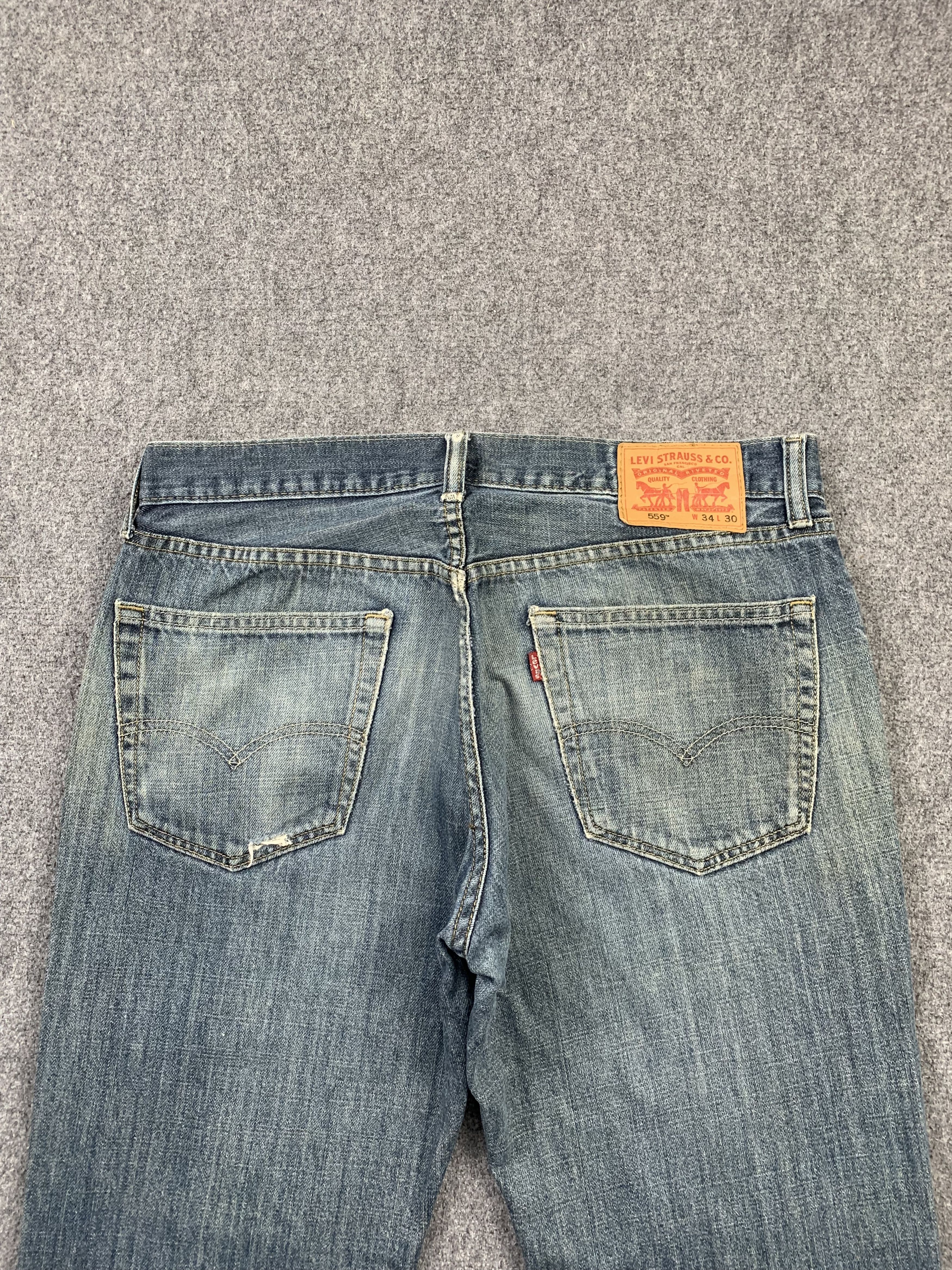 Levi's Vintage Levis 559 Faded Blue Jeans DP2164 Size US 34 / EU 50 - 4 Thumbnail