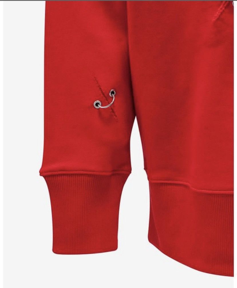 Givenchy GIVENCHY Men's Red Rip Metal Detail Oversized Sweater Size US XL / EU 56 / 4 - 15 Thumbnail