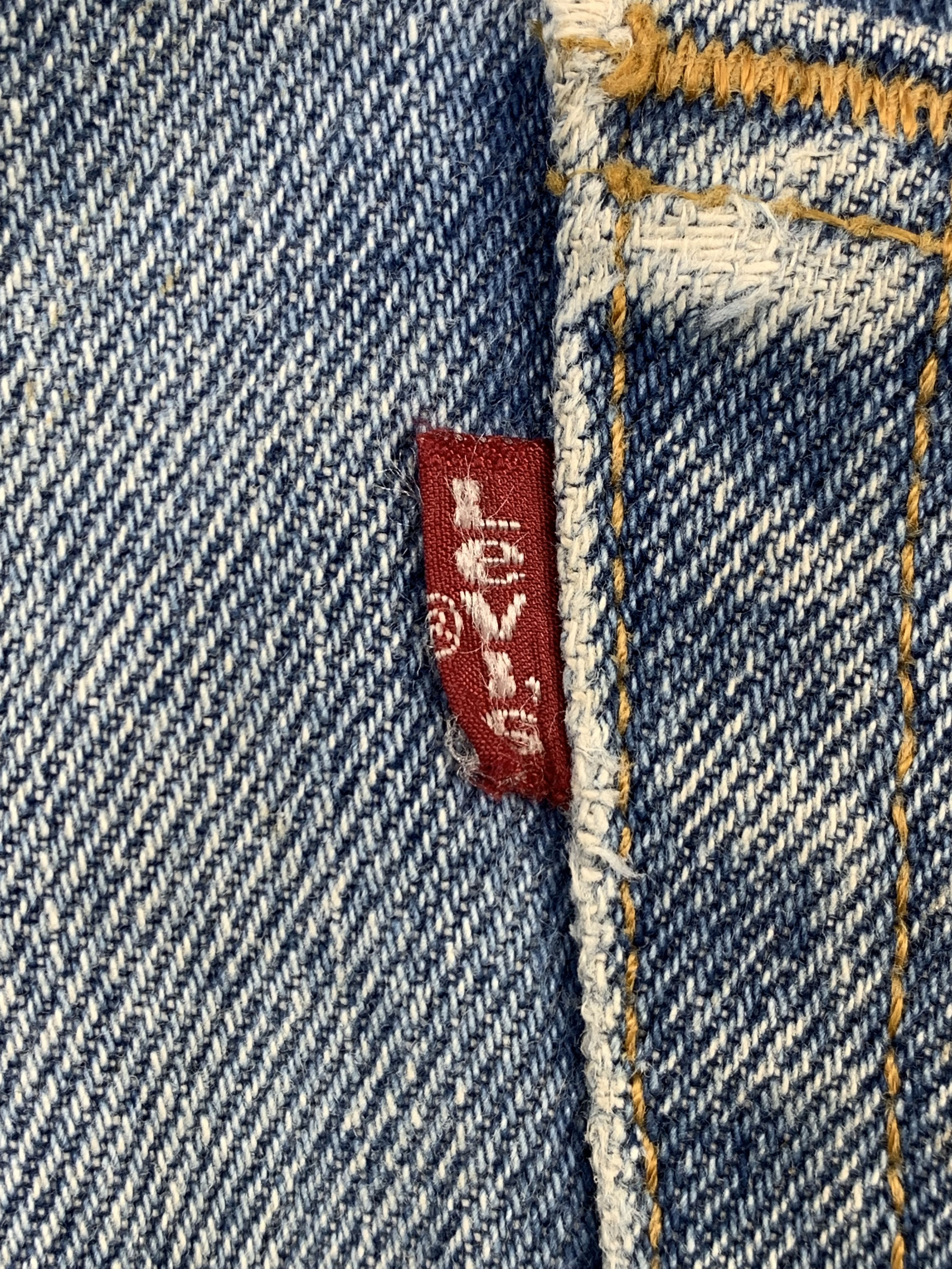Levi's Vintage 90s Levis 516 Faded Blue Jeans DP2166 Size US 35 - 5 Thumbnail