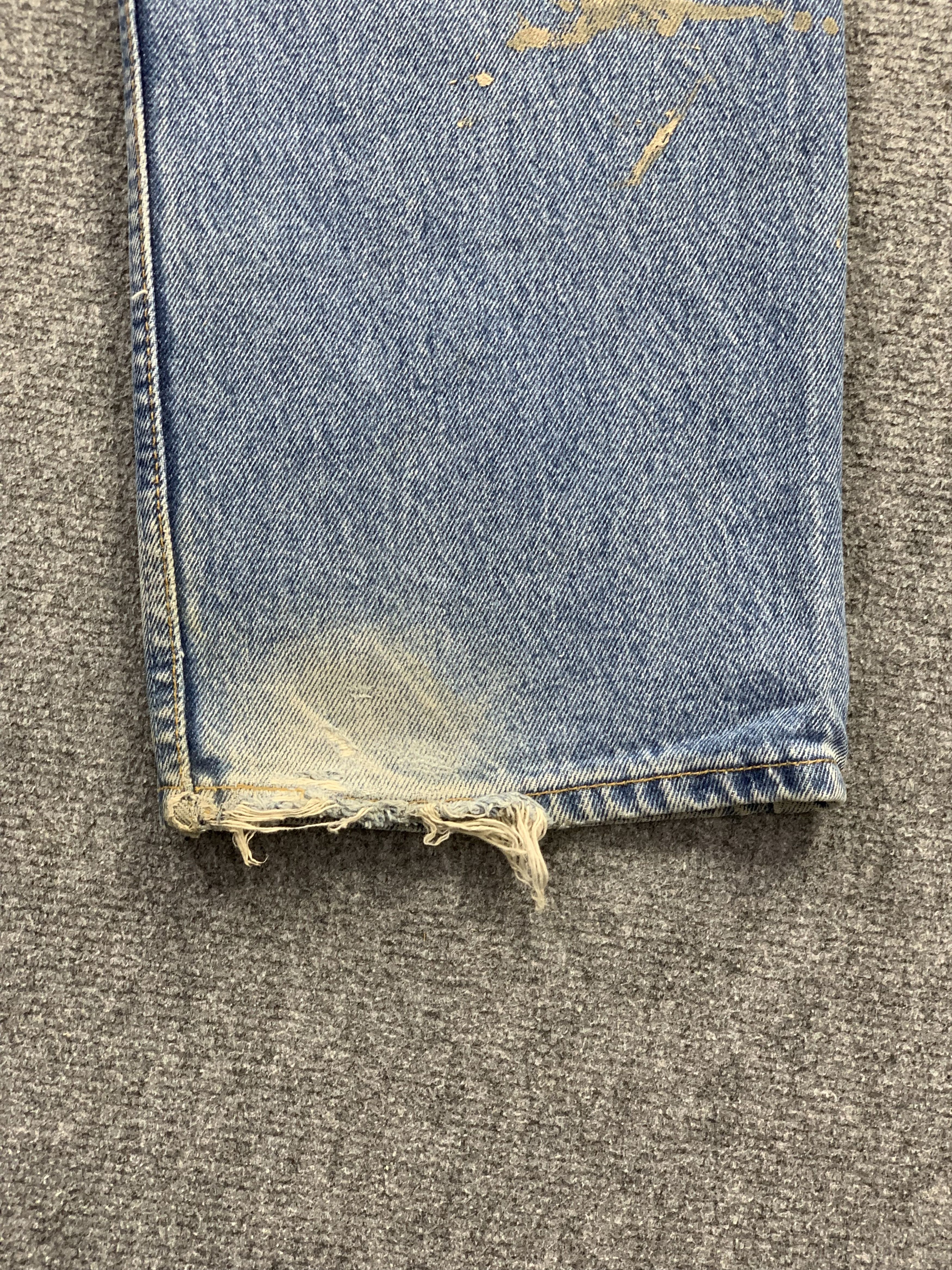 Levi's Vintage 90s Levis 516 Faded Blue Jeans DP2166 Size US 35 - 12 Thumbnail