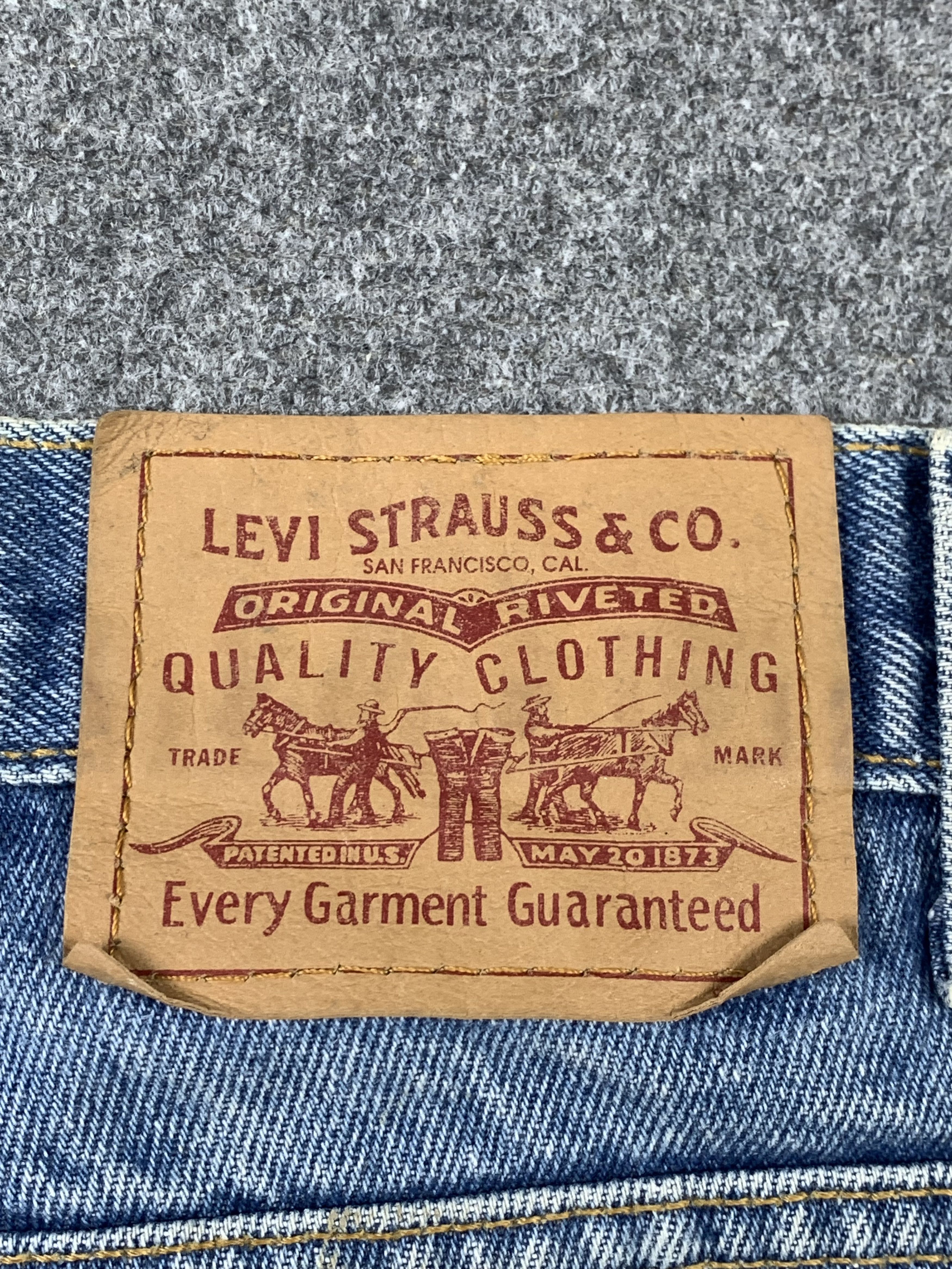 Levi's Vintage 90s Levis 516 Faded Blue Jeans DP2166 Size US 35 - 4 Thumbnail