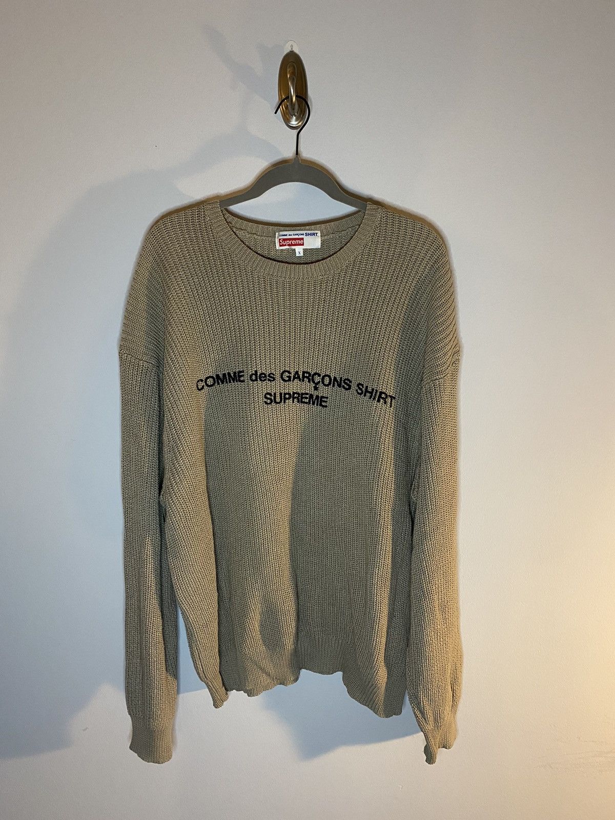 Comme des Garcons Supreme FW18 Supreme x CDG Shirt Sweater Grailed