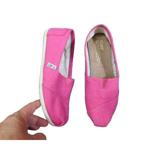 Toms Toms Size 6 Hot Pink Classic Slip On Flats Shoes Grailed