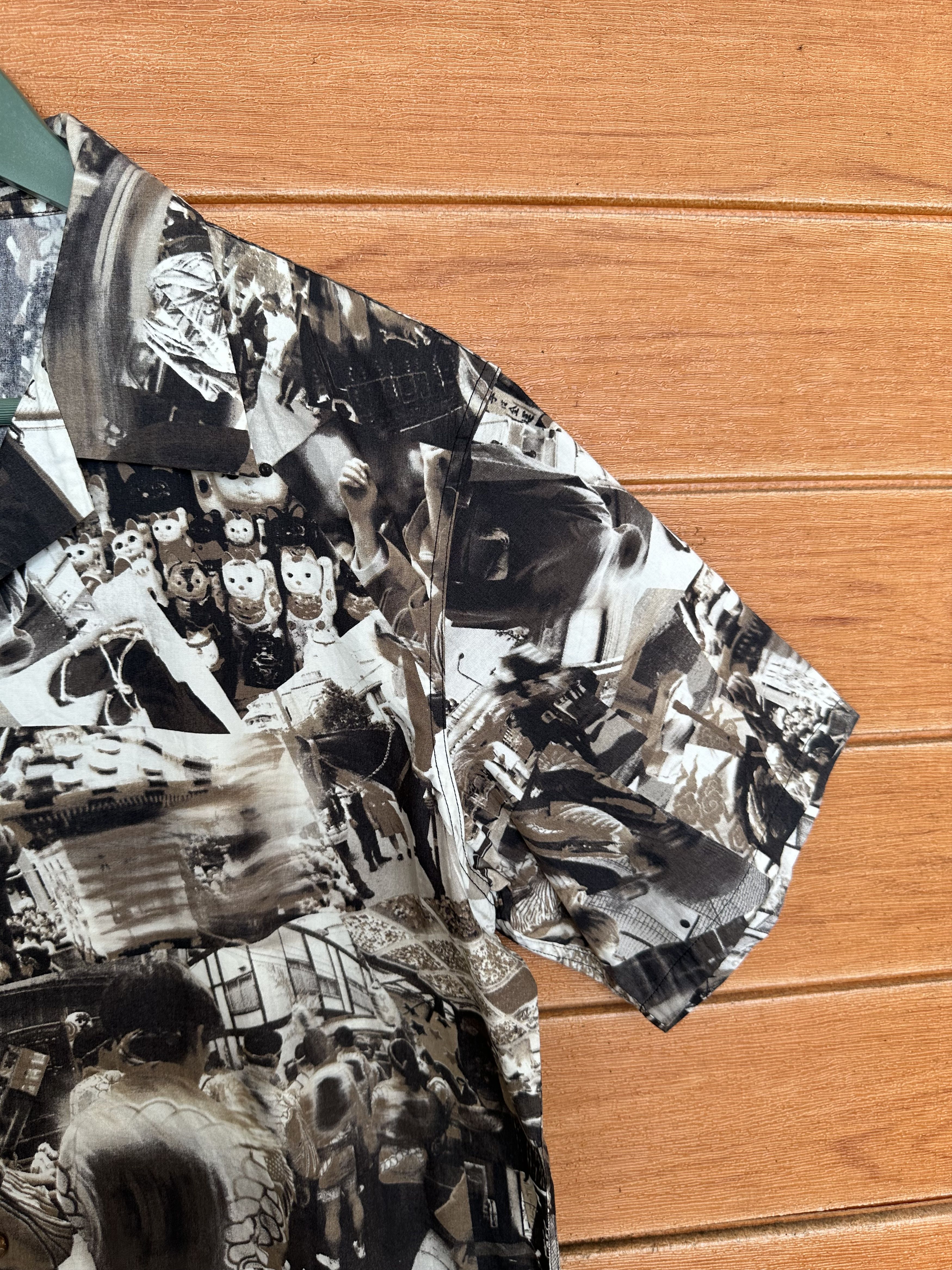 Vintage 90s PPFM Festival Japan Open Collar Button Shirt