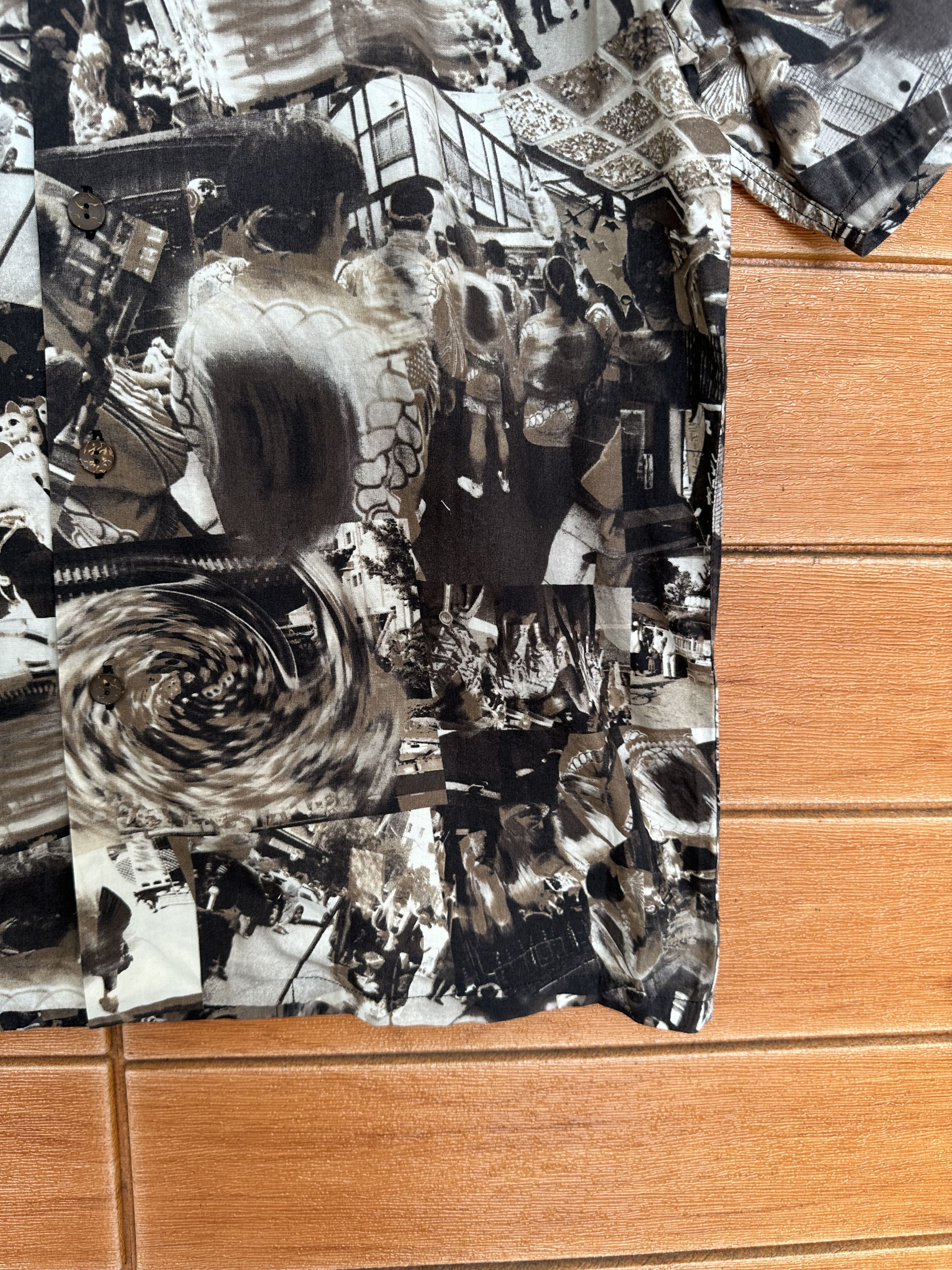 Vintage 90s PPFM Festival Japan Open Collar Button Shirt