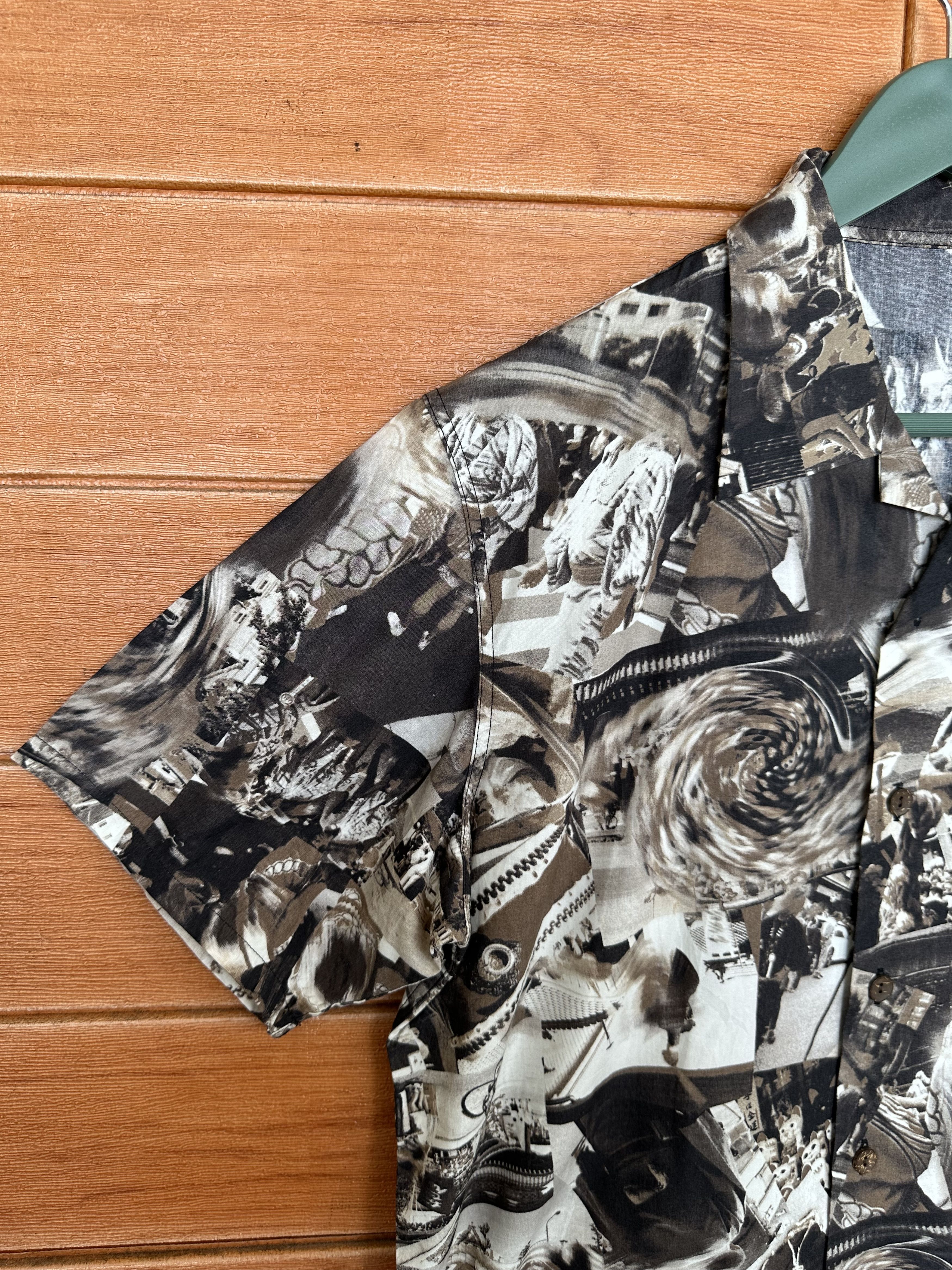 Vintage 90s PPFM Festival Japan Open Collar Button Shirt