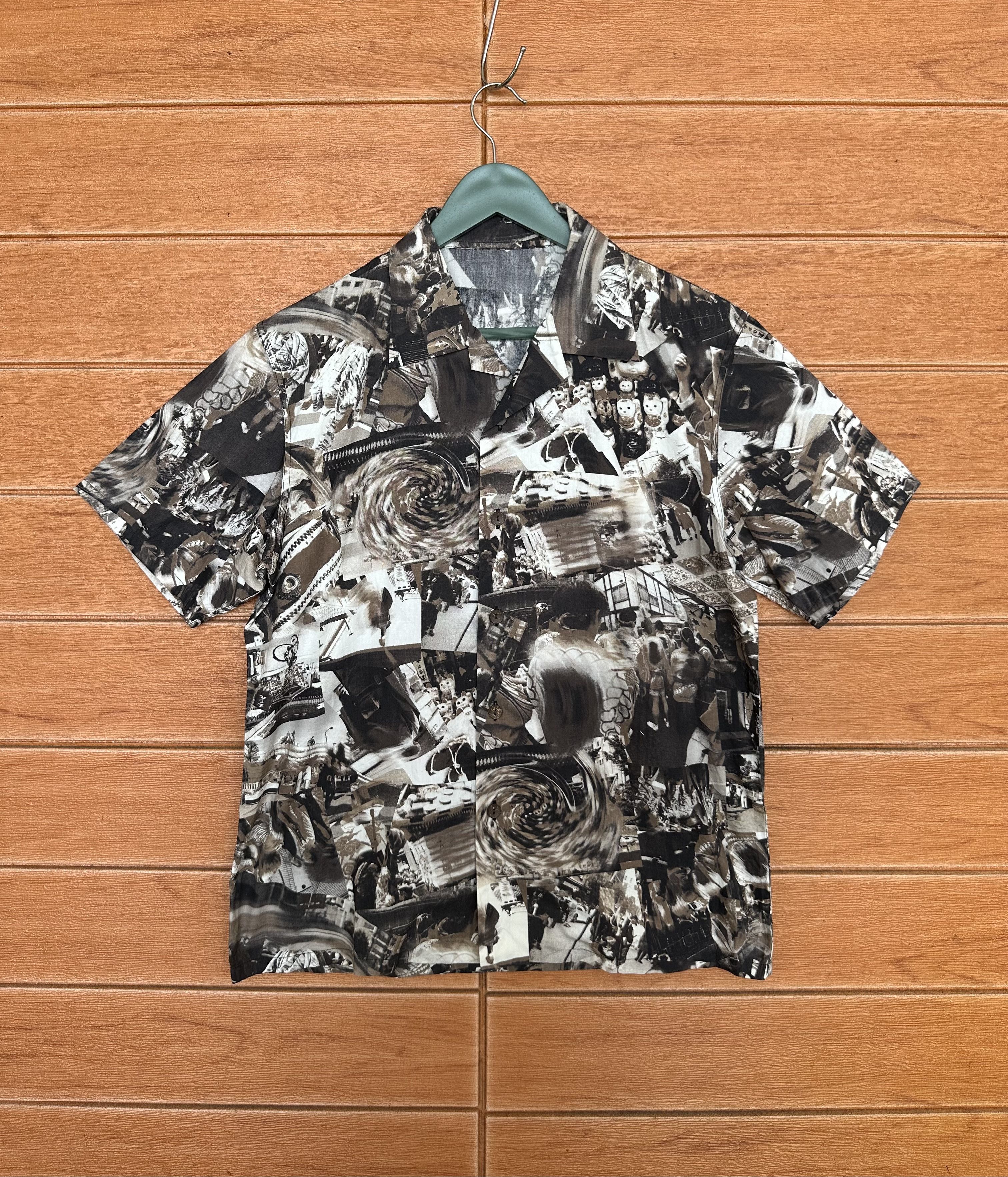 Vintage 90s PPFM Festival Japan Open Collar Button Shirt
