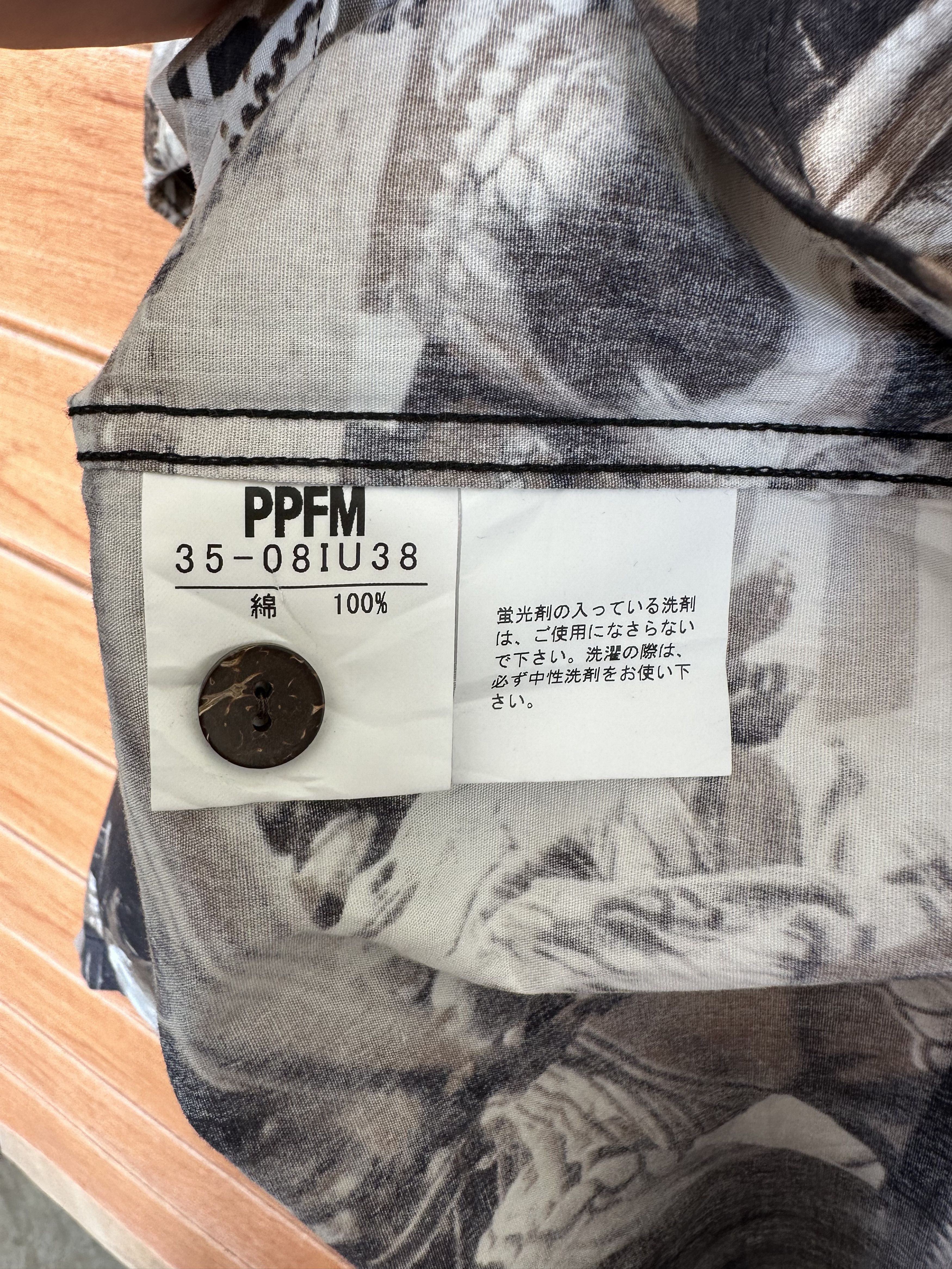 Vintage 90s PPFM Festival Japan Open Collar Button Shirt