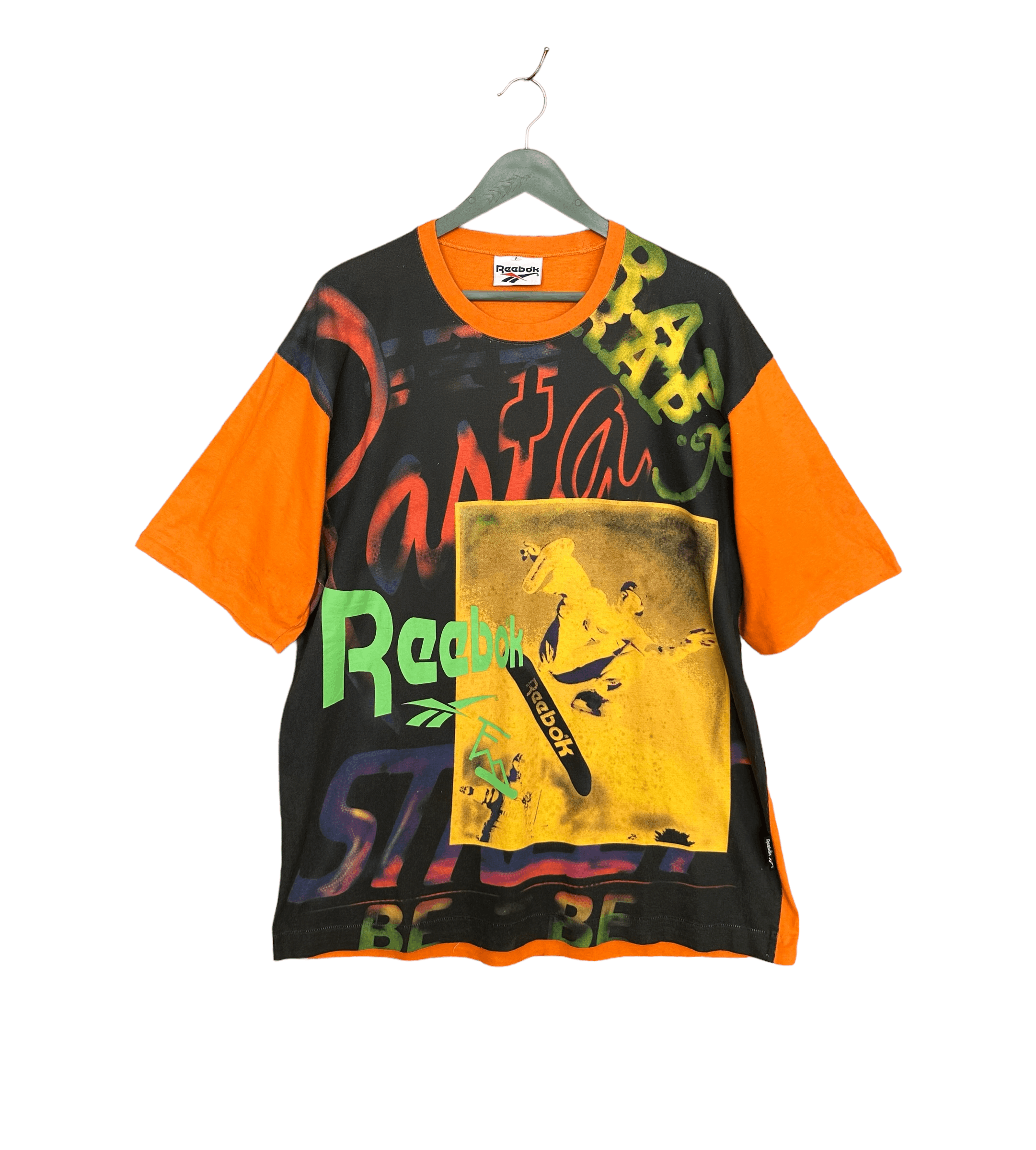 Reebok Vintage 90s Reebok Skateboard AOP T-Shirt Size US L / EU 52-54 / 3 - 1 Thumbnail