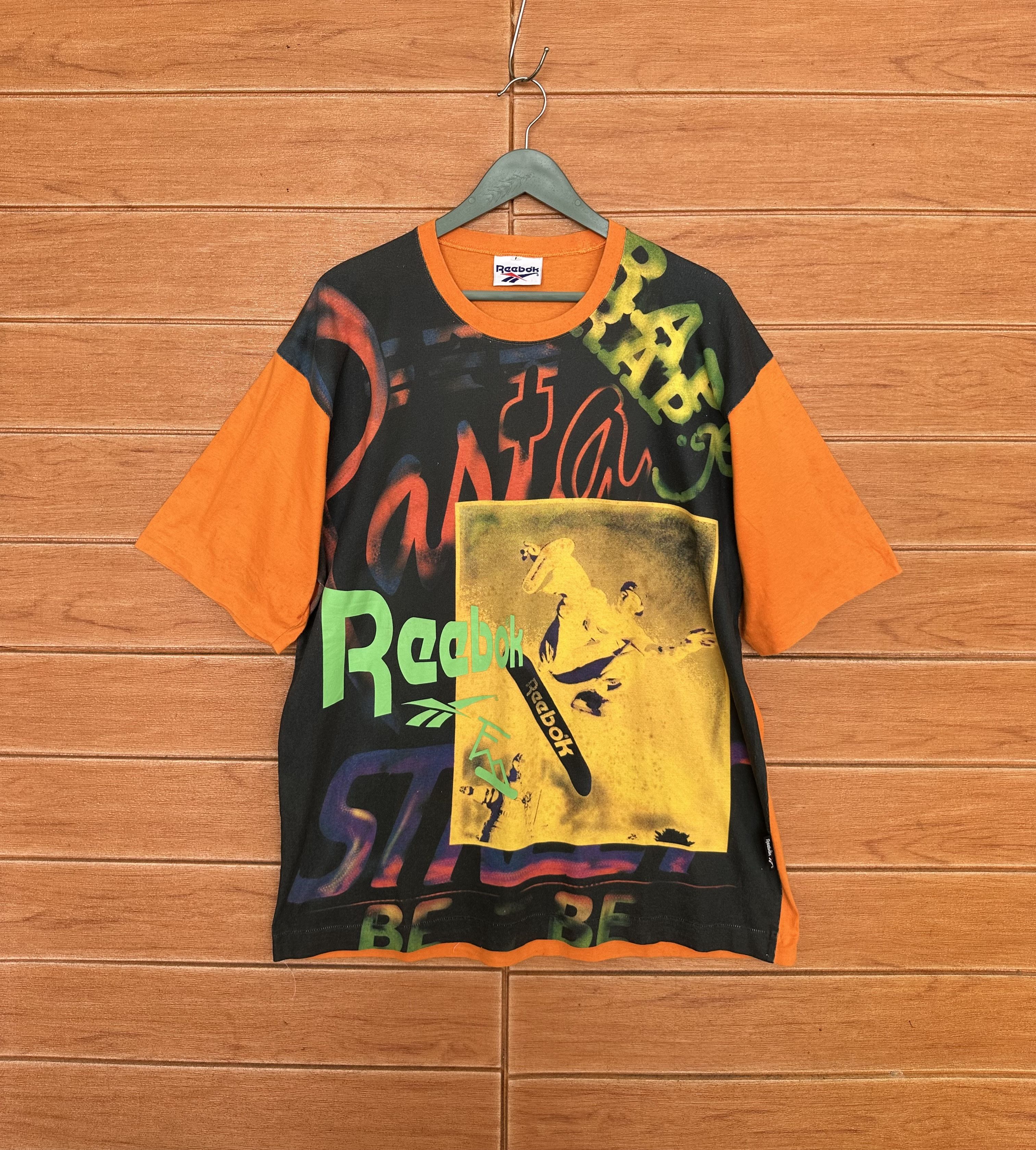 Reebok Vintage 90s Reebok Skateboard AOP T-Shirt Size US L / EU 52-54 / 3 - 2 Thumbnail