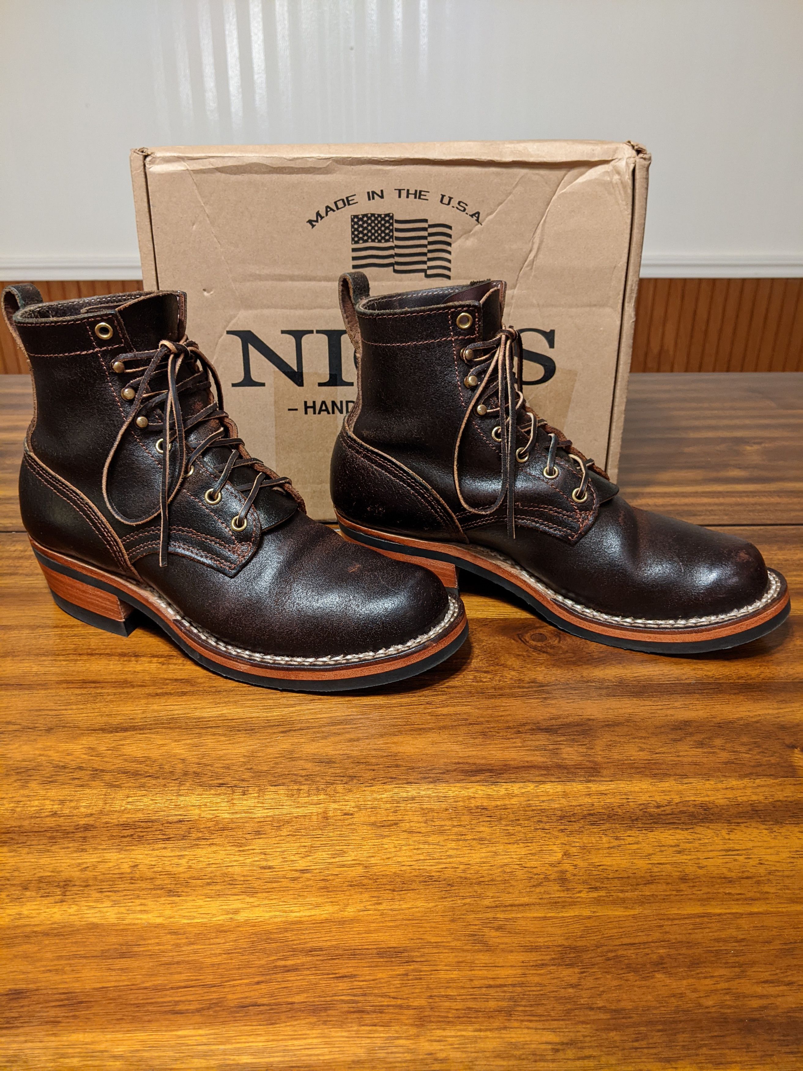 Nicks Urban Logger Brown Waxed Flesh