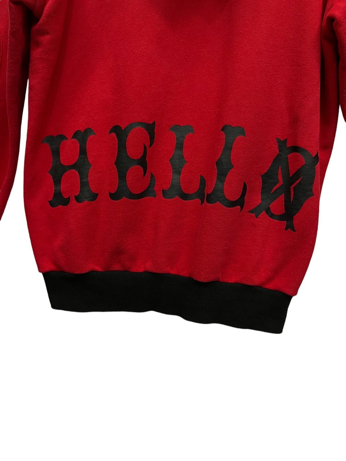 Deathwish ☠️GOOD BYE! Vintage HELL CAT PUNKS Hoodie Size US L / EU 52-54 / 3 - 7 Thumbnail
