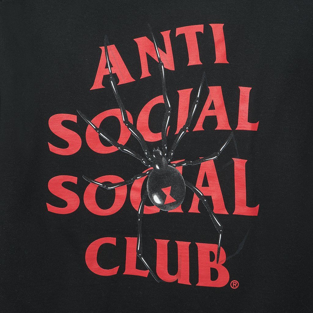 Anti Social Social Club DS ASSC Spider Bitter Black Hoodie FTP bape kith kaws MagOC Size US XL / EU 56 / 4 - 3 Thumbnail