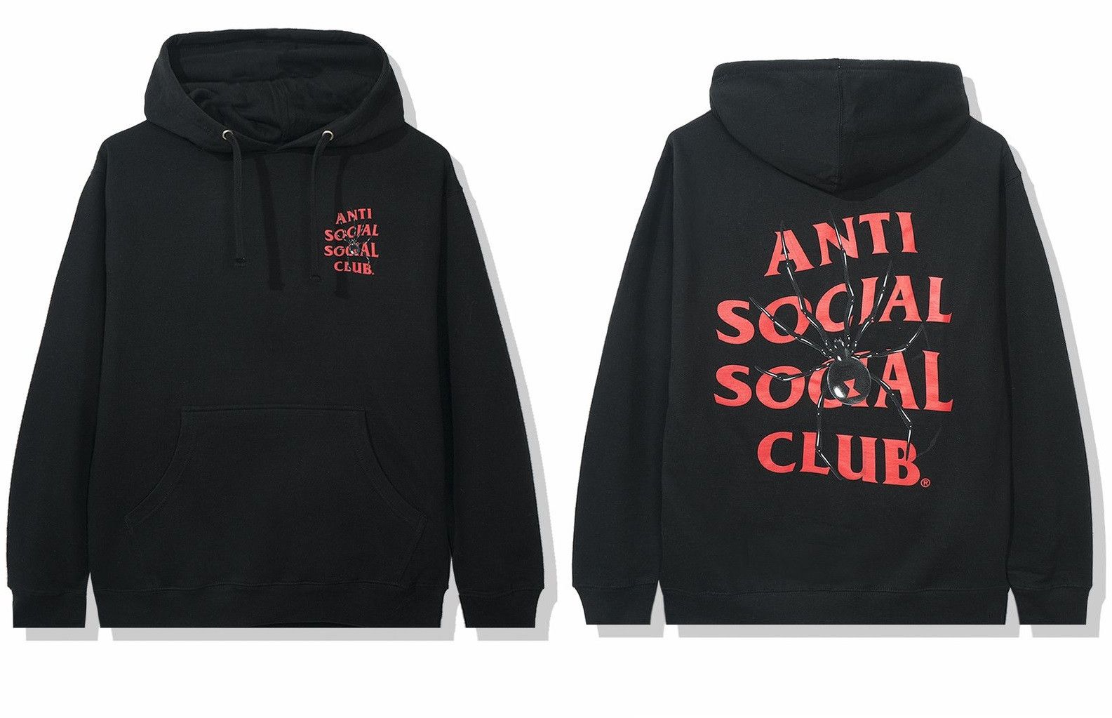 Anti Social Social Club DS ASSC Spider Bitter Black Hoodie FTP bape kith kaws MagOC Size US XL / EU 56 / 4 - 6 Thumbnail