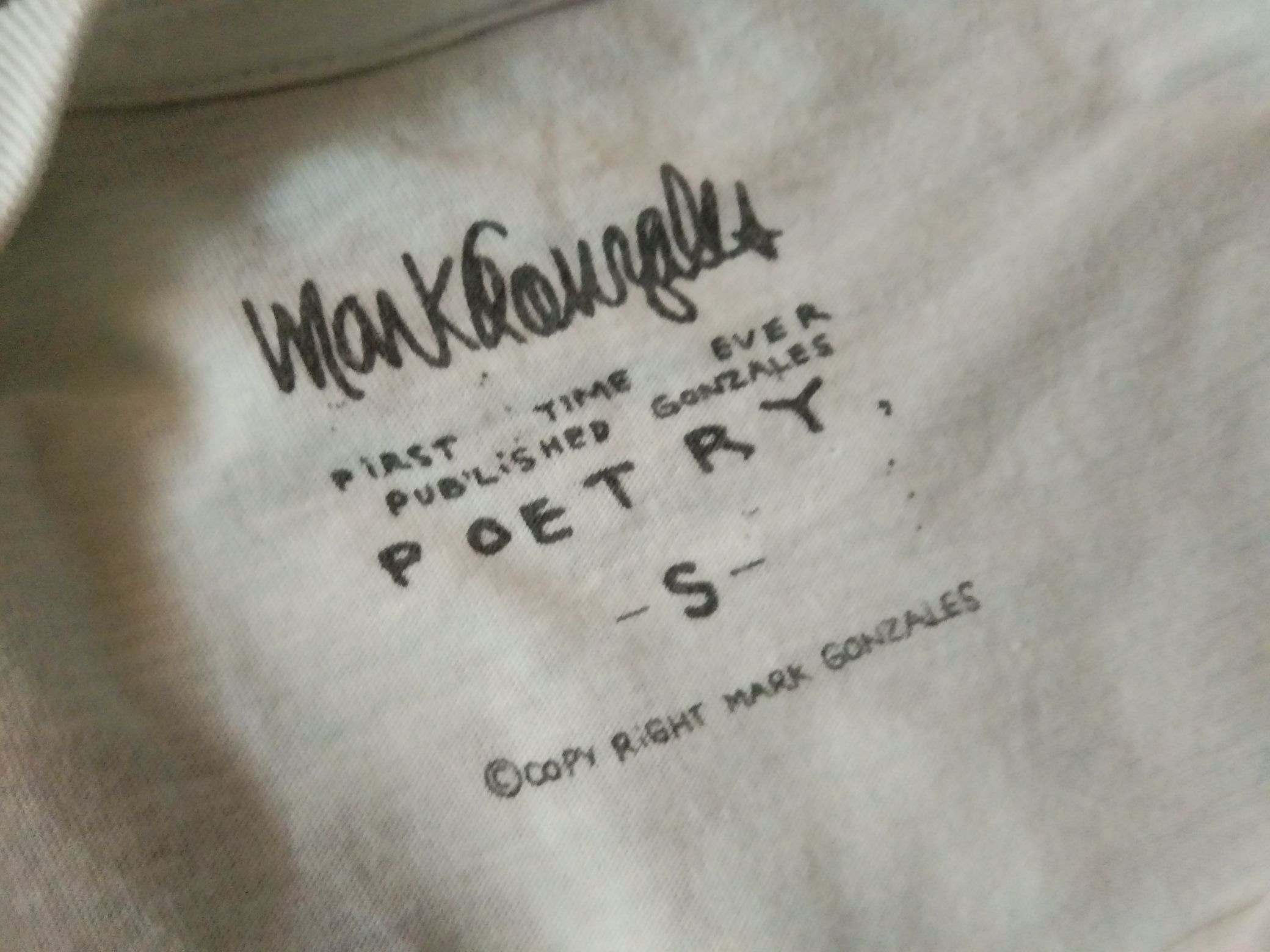 Other RARE 2 Color Mark Gonzales Poetry tshirt Size US S / EU 44-46 / 1 - 5 Thumbnail
