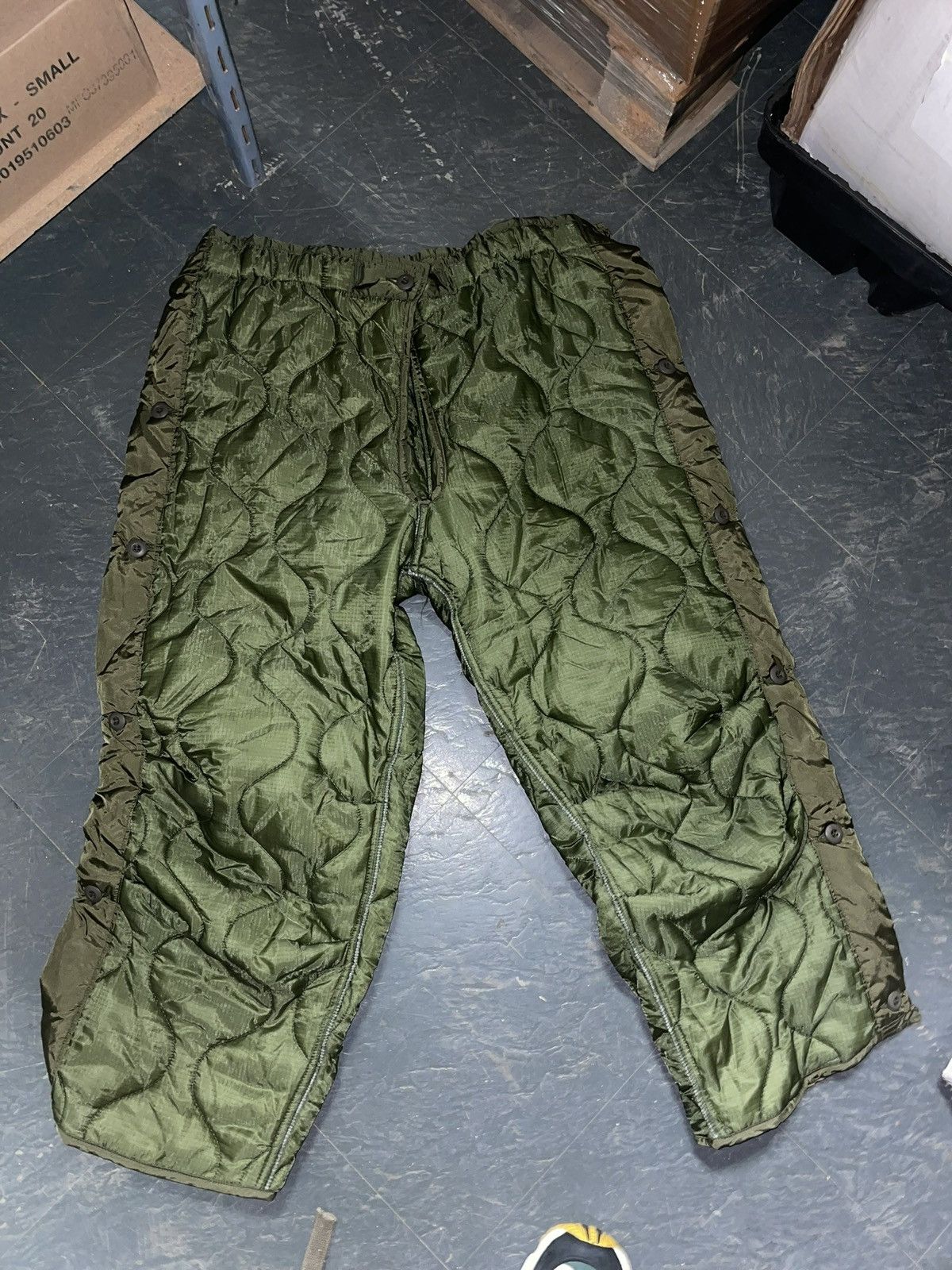 Rare Military Quilted Pant Liner