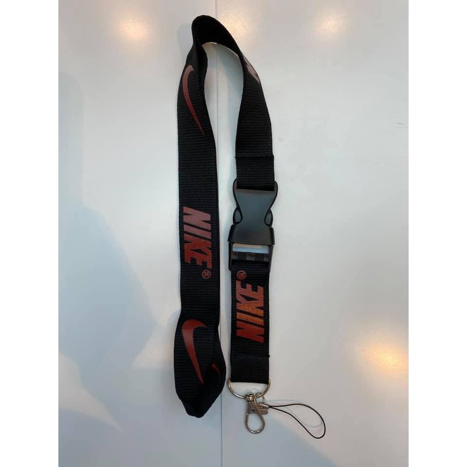 Nike Nike Black-Red Detachable Lanyard Keychain ID TAG New Size ONE SIZE - 1 Thumbnail