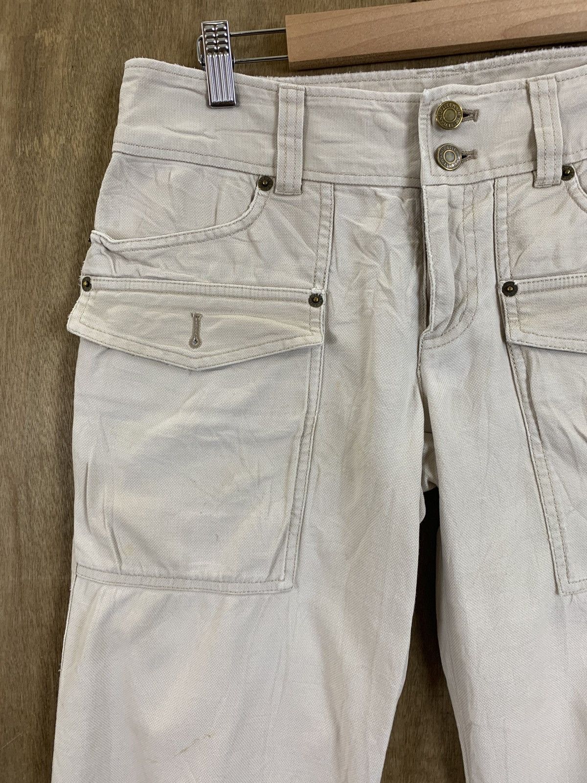 Japanese Brand Bush Pants Baggy Women Style Elleplanete Mulitpocket Vintage Size 29" - 5 Thumbnail