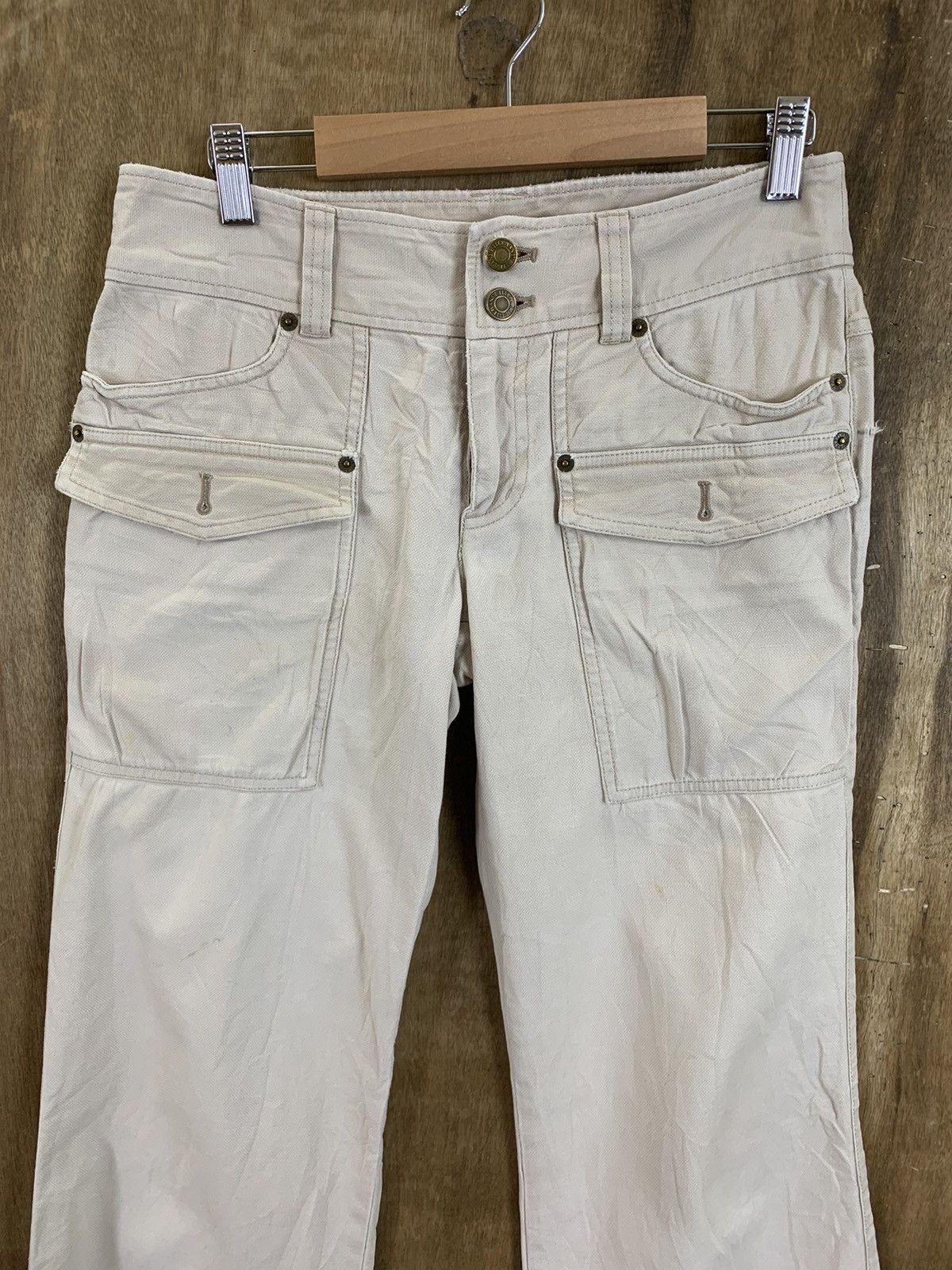 Japanese Brand Bush Pants Baggy Women Style Elleplanete Mulitpocket Vintage Size 29" - 3 Thumbnail