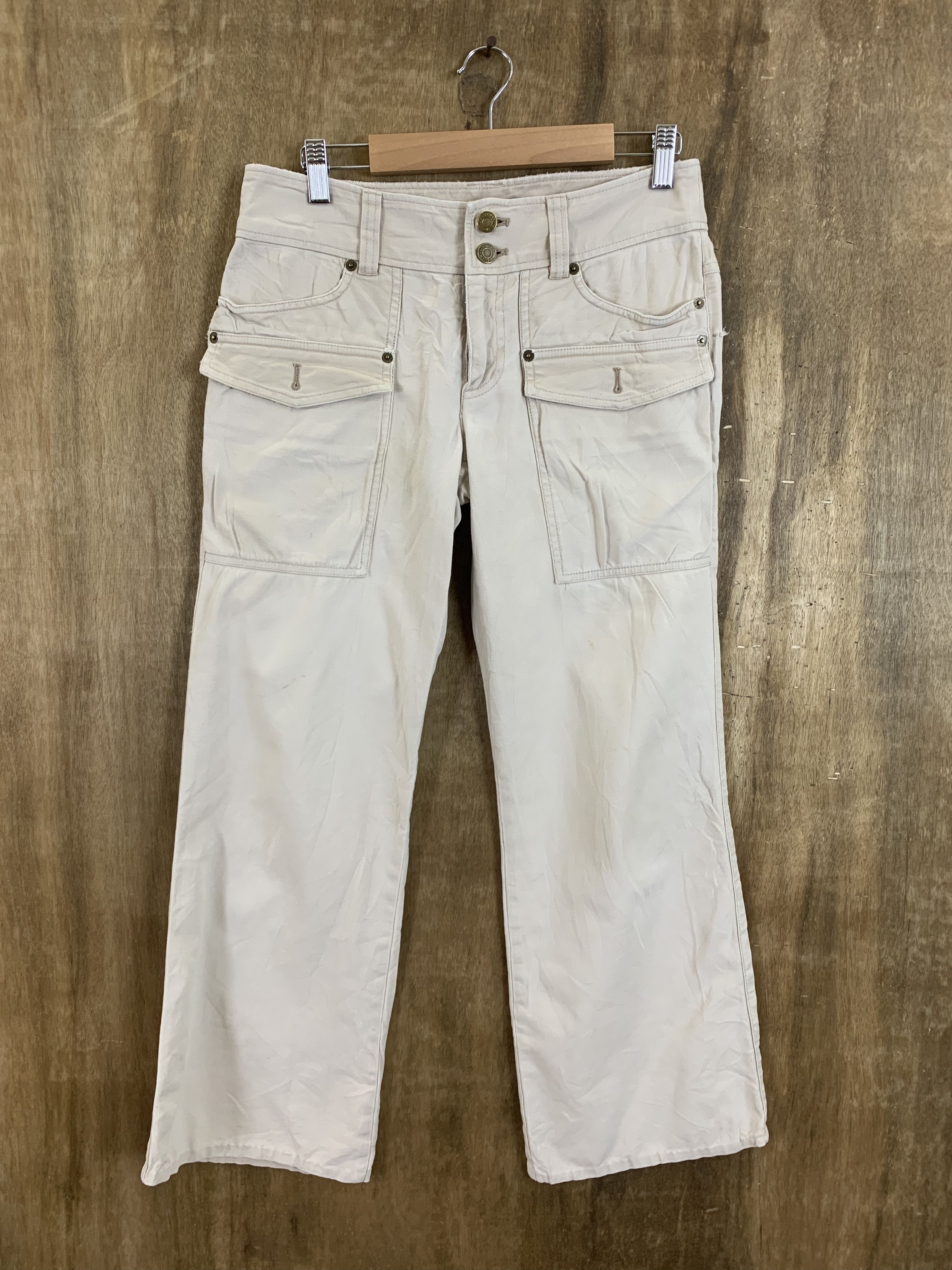 Japanese Brand Bush Pants Baggy Women Style Elleplanete Mulitpocket Vintage Size 29" - 1 Thumbnail