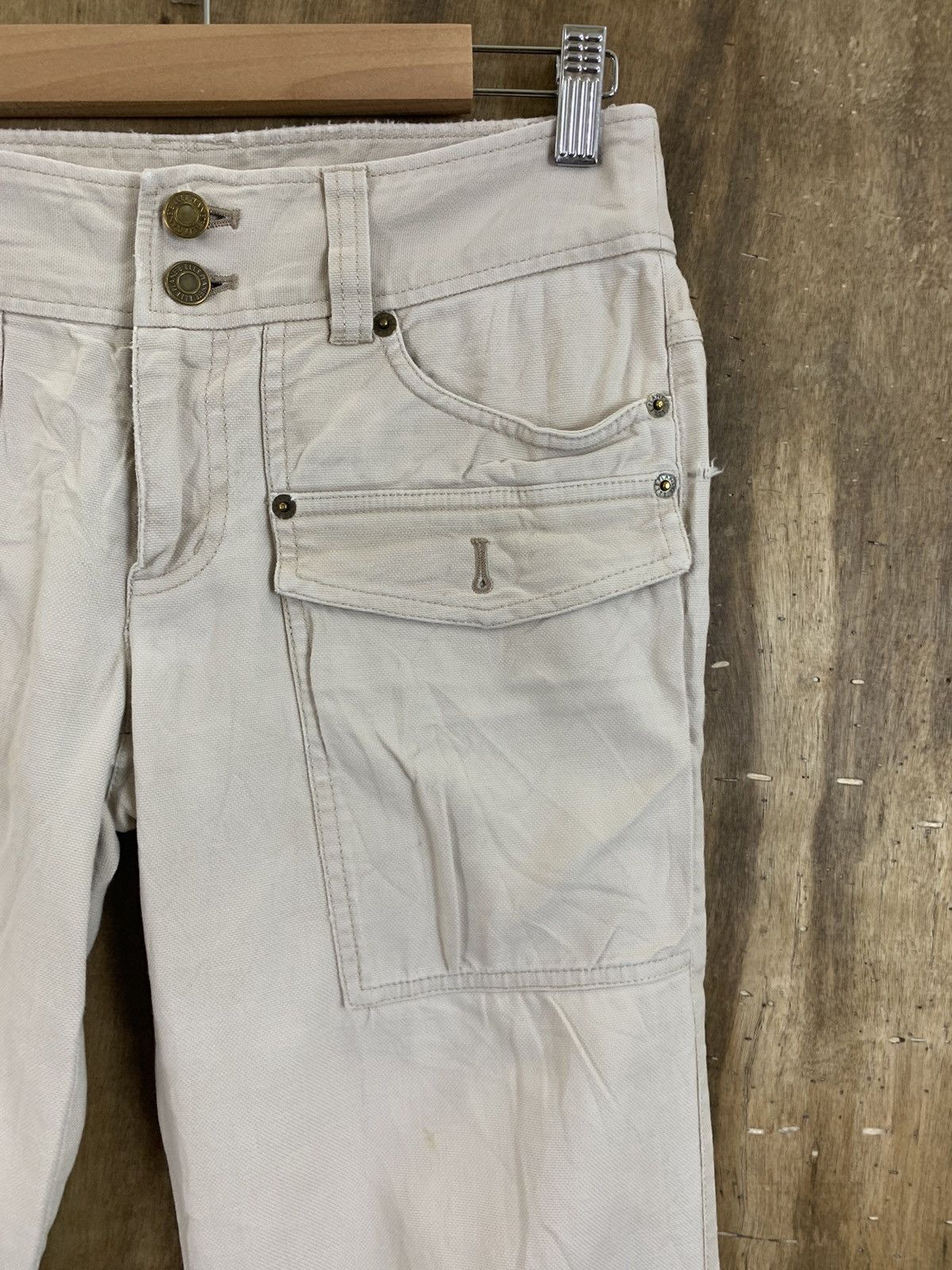 Japanese Brand Bush Pants Baggy Women Style Elleplanete Mulitpocket Vintage Size 29" - 6 Thumbnail