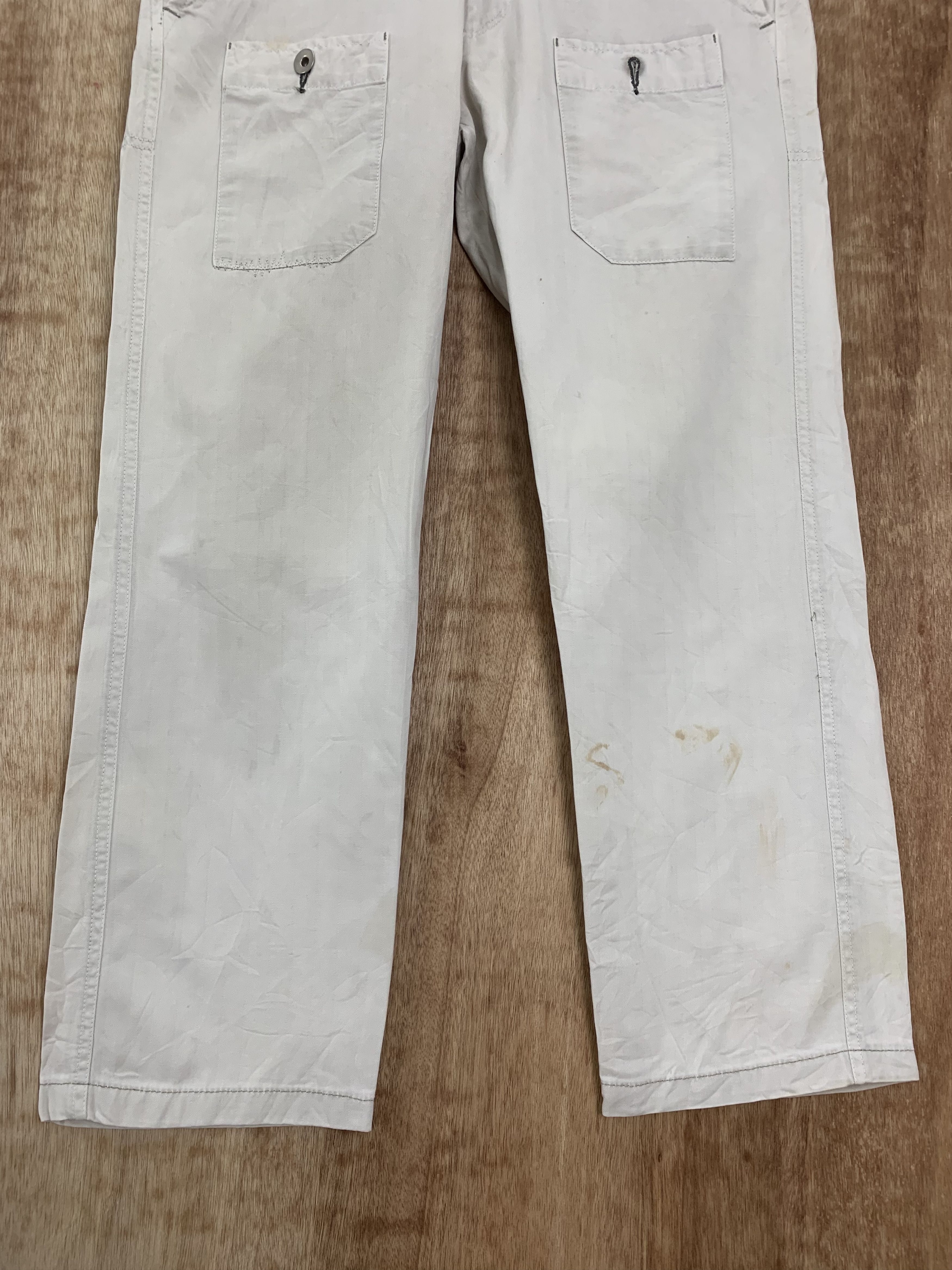 Japanese Brand Casual Bush Pants Red Button Vintage Japanese Branded Style Size US 29 - 4 Thumbnail