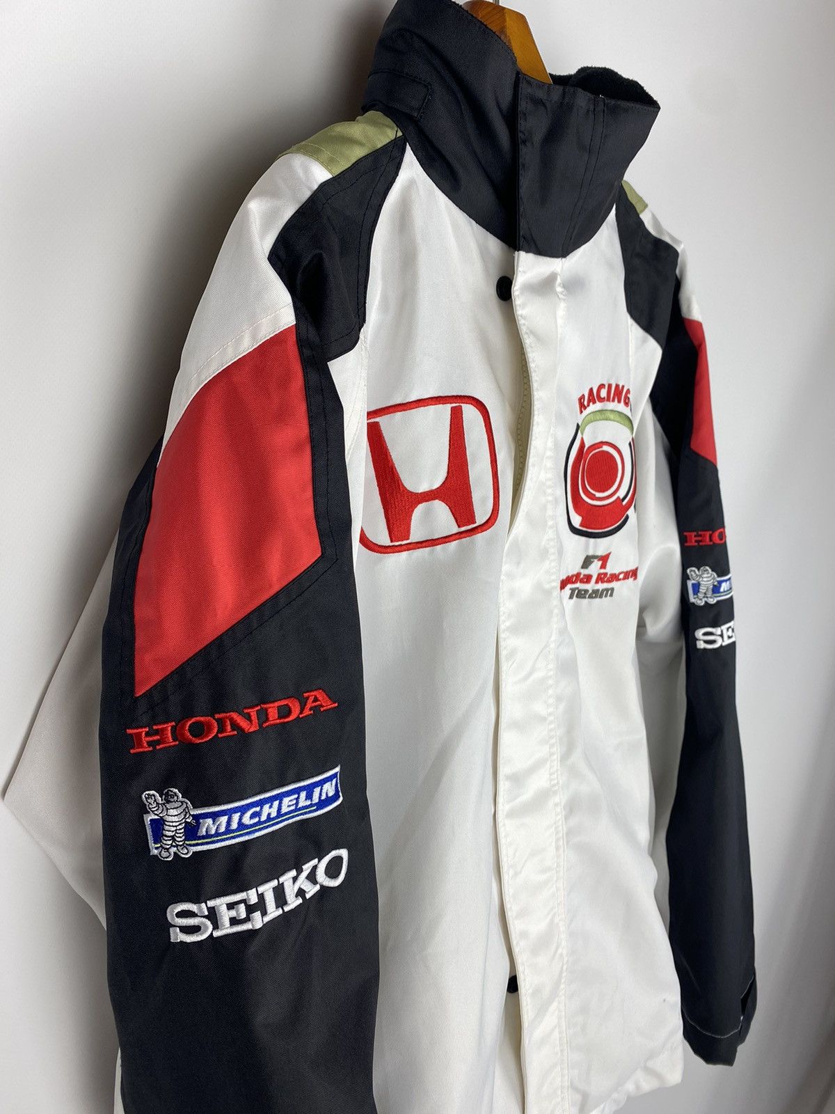 Formula 1 F1 Honda Racing Team vintage racing bomber hooded jacke Size US XL / EU 56 / 4 - 2 Thumbnail