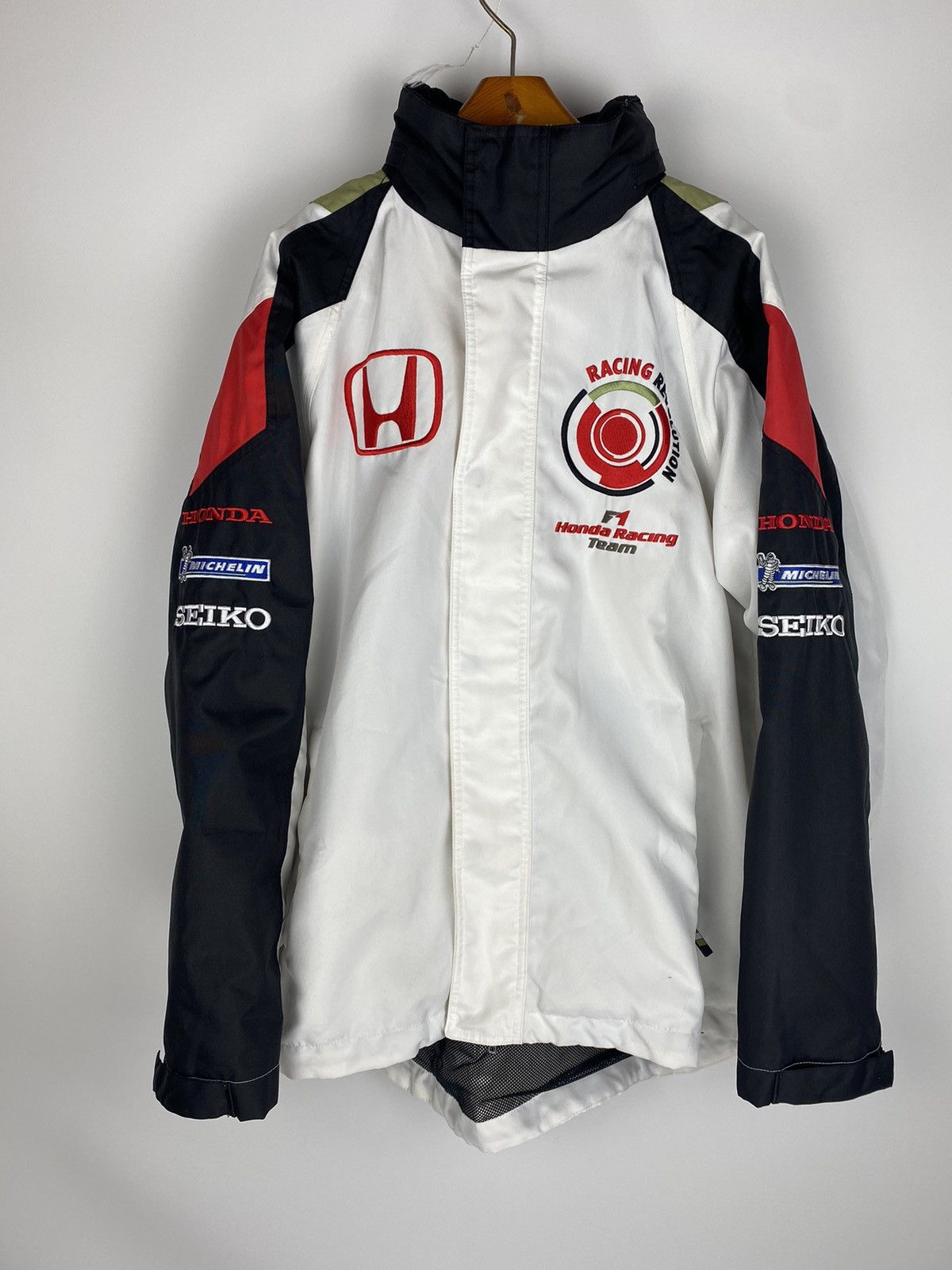 Formula 1 F1 Honda Racing Team vintage racing bomber hooded jacke Size US XL / EU 56 / 4 - 1 Thumbnail