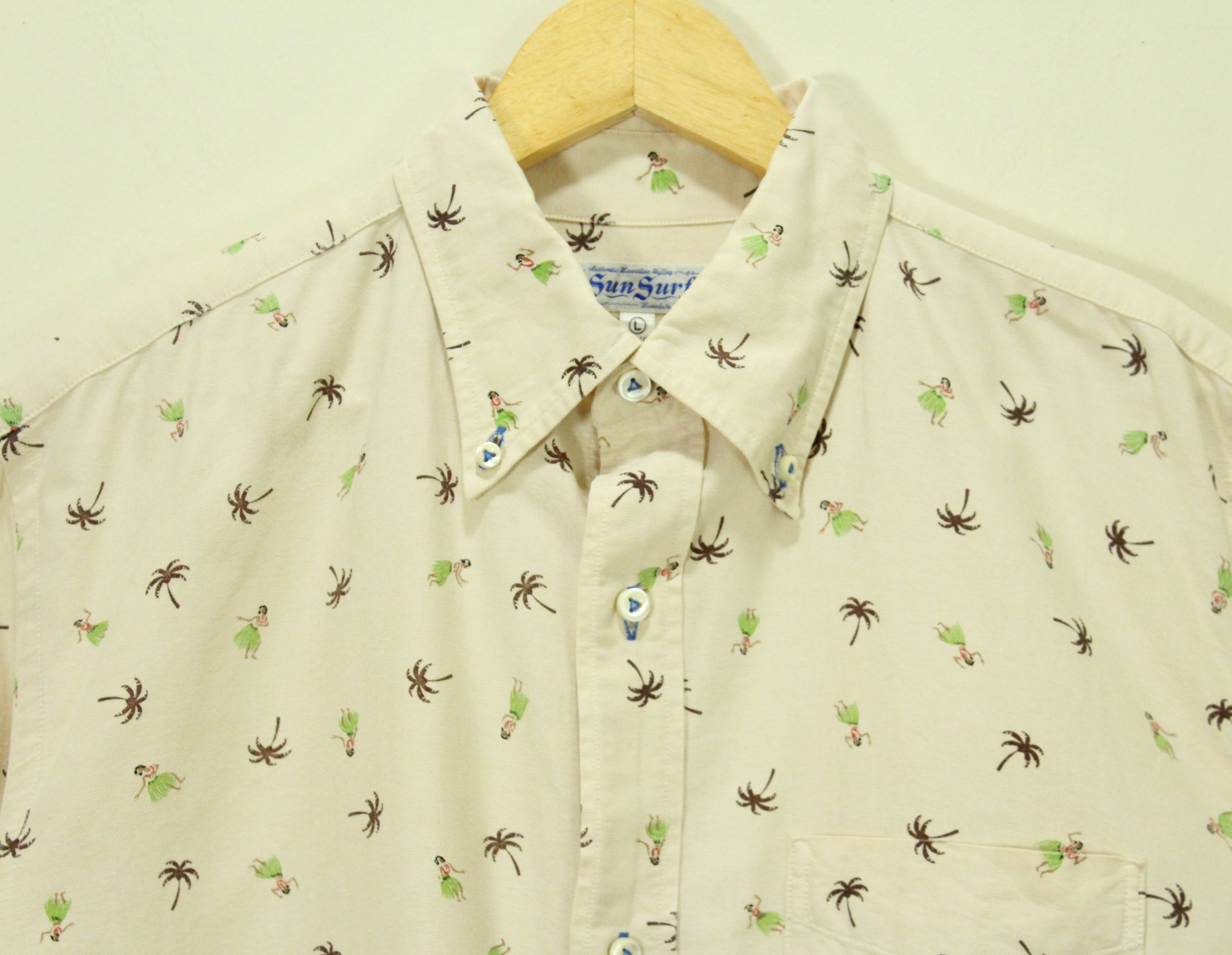 Sun Surf × Vintage SUN SURF Shirt Aloha Girl Motif Size US L / EU 52-54 / 3 - 1 Thumbnail