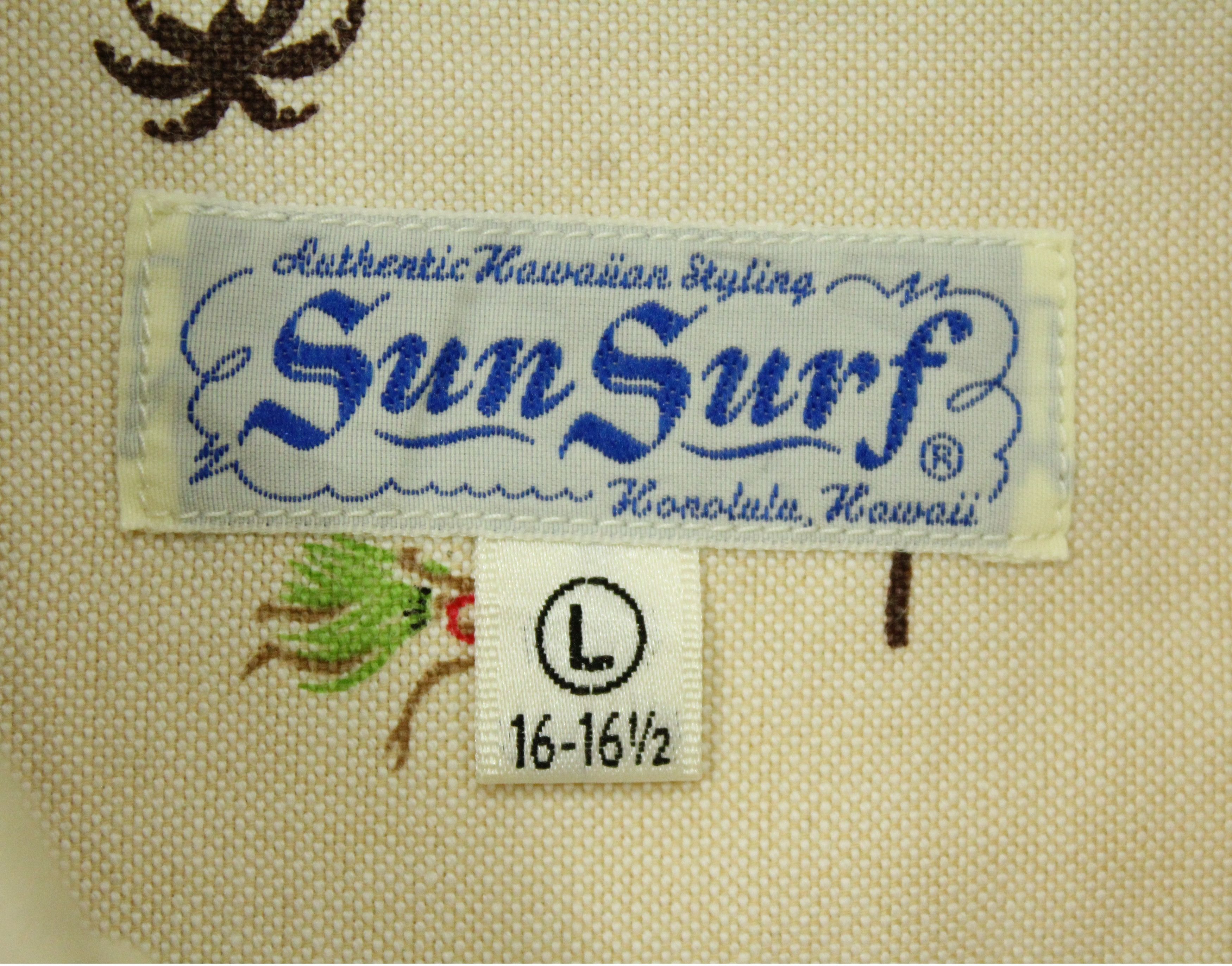 Sun Surf × Vintage SUN SURF Shirt Aloha Girl Motif Size US L / EU 52-54 / 3 - 10 Thumbnail