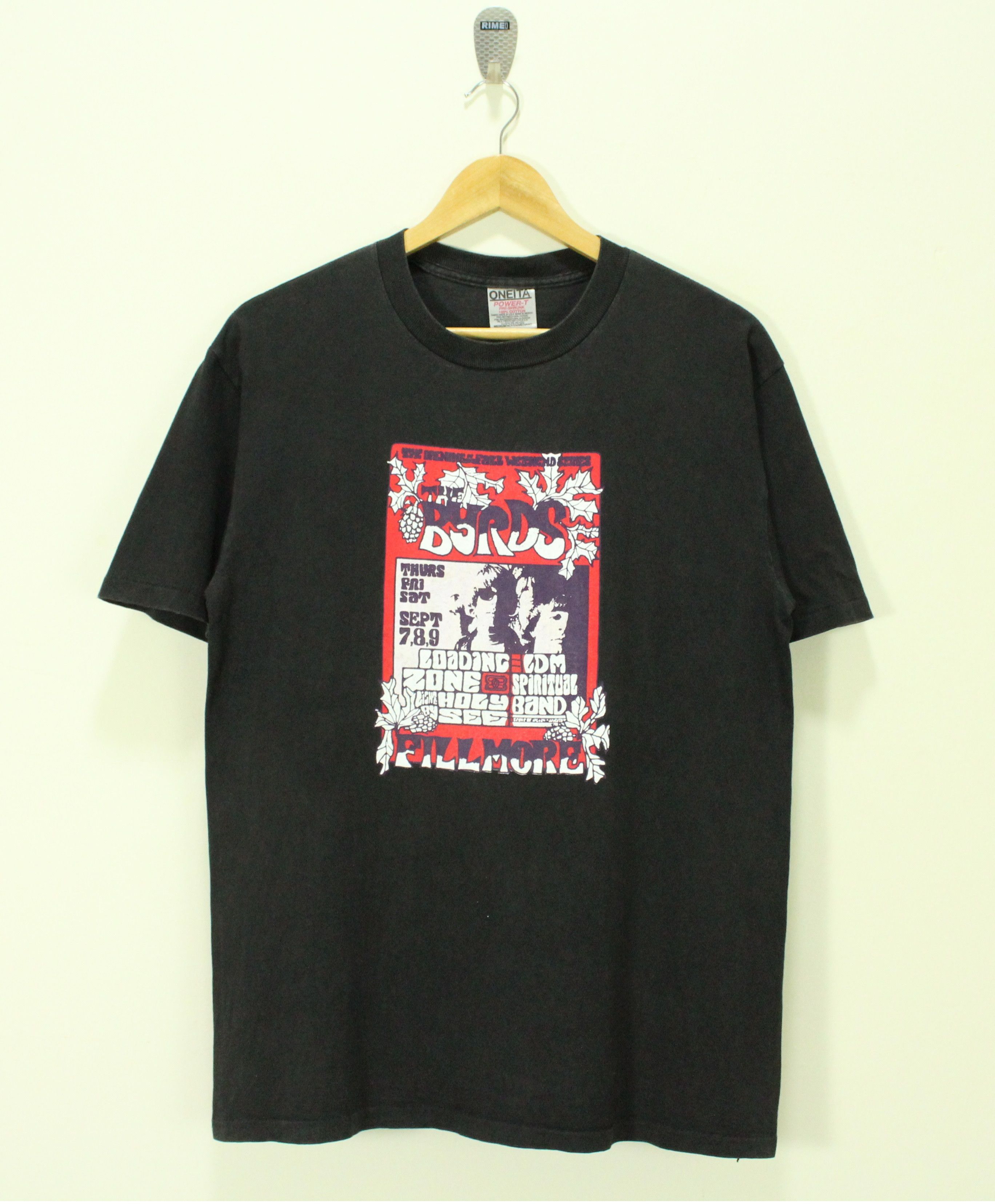 Band Tees × Vintage Vintage 90s THE BYRDS T Shirt Single Stitch Size US M / EU 48-50 / 2 - 1 Thumbnail