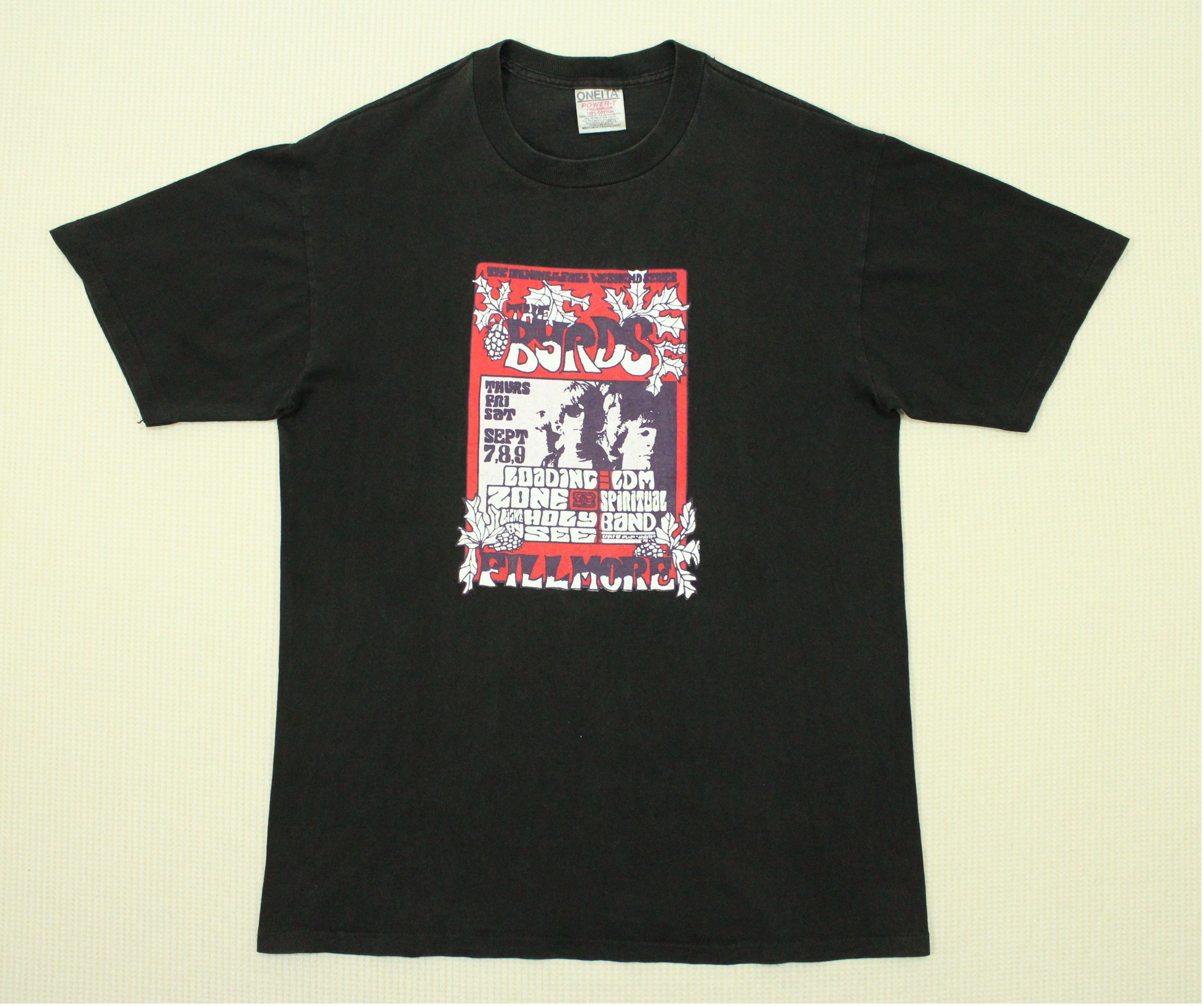 Band Tees × Vintage Vintage 90s THE BYRDS T Shirt Single Stitch Size US M / EU 48-50 / 2 - 3 Thumbnail