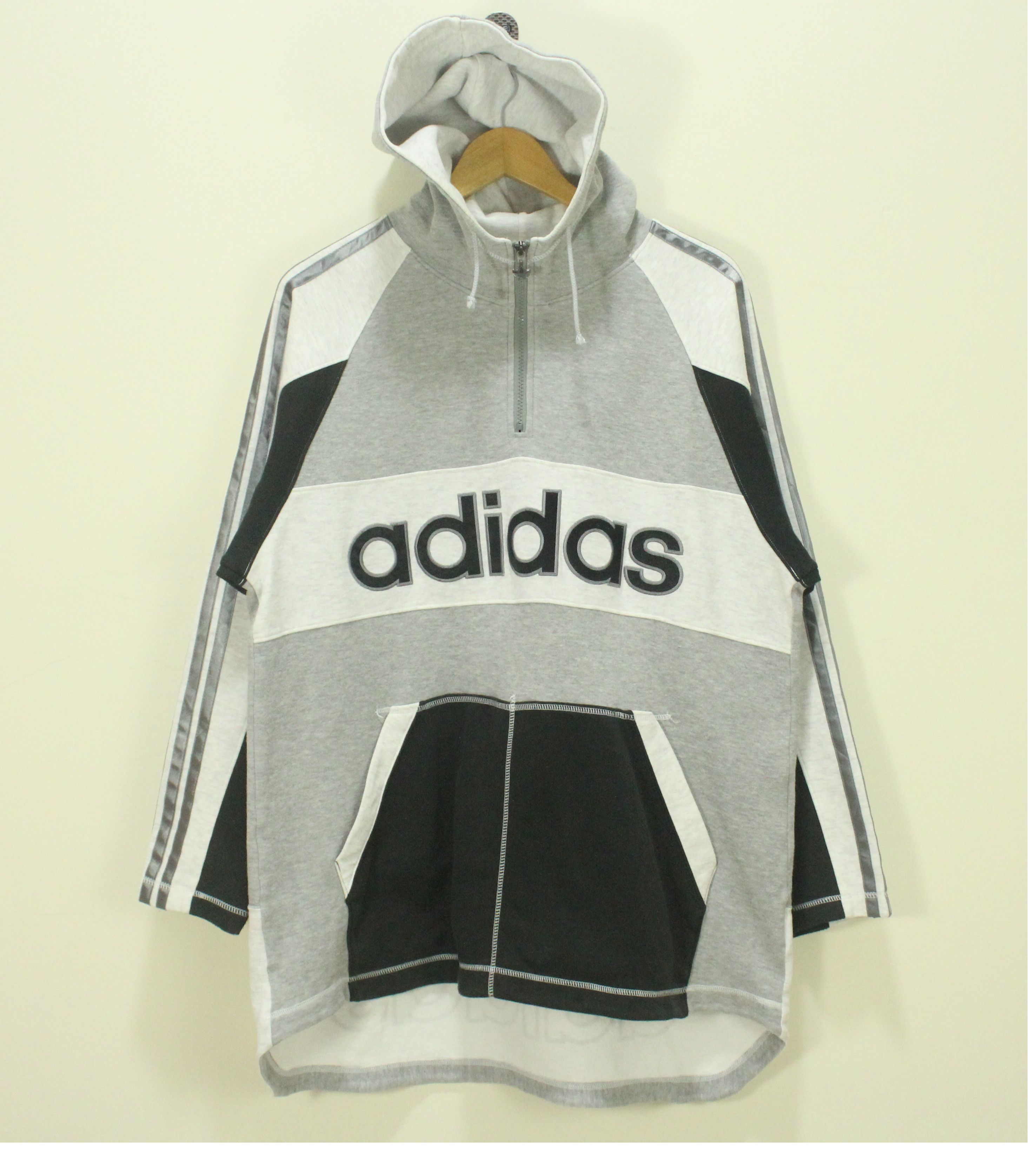 Vintage ADIDAS Hoodie Vintage Adidas Trefoil Hoodie Big Logo Size US L / EU 52-54 / 3 - 2 Thumbnail