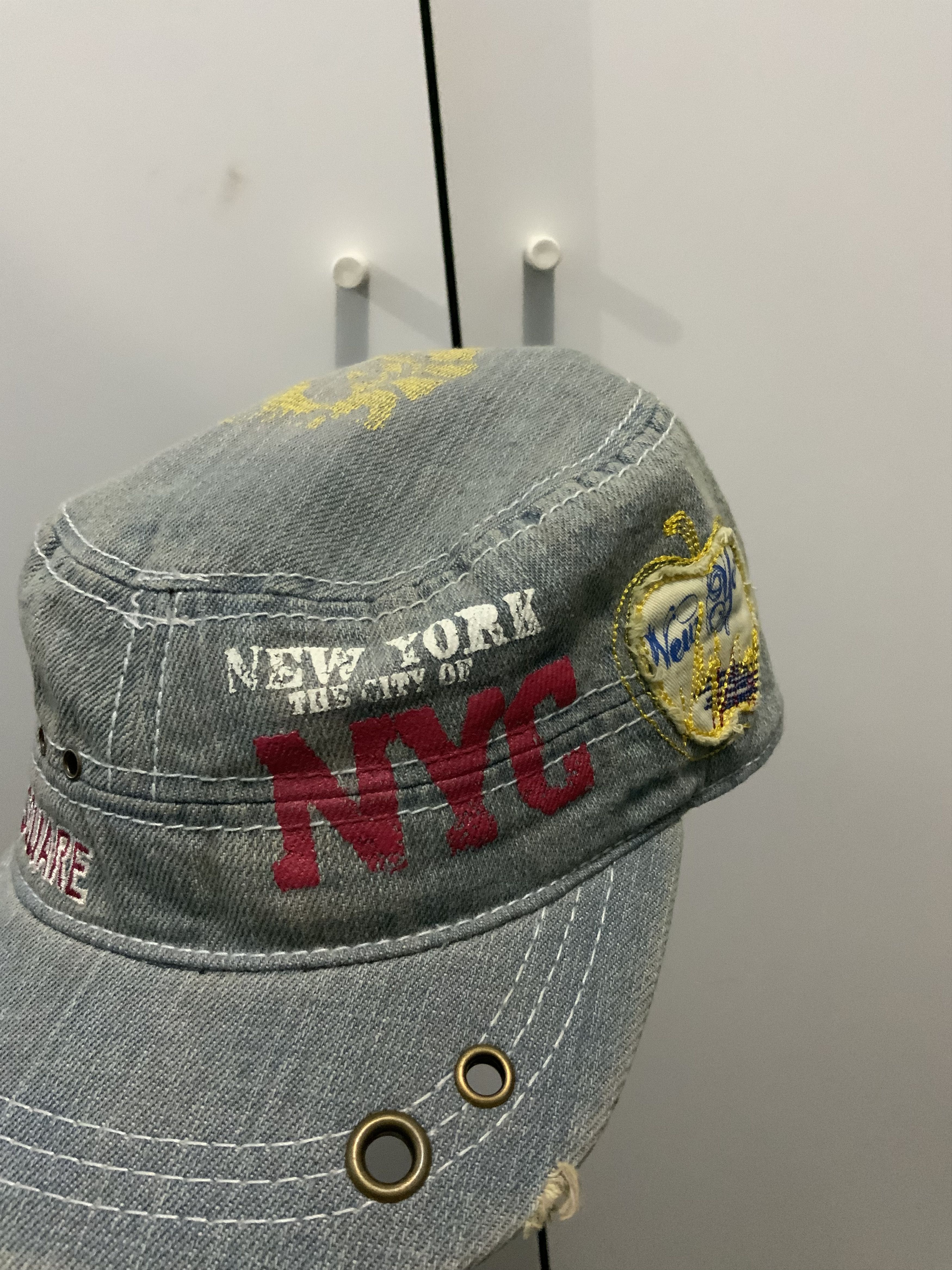 Japanese Brand Robin Ruth New York Times Square Cadet Military Denim Hat Size ONE SIZE - 11 Thumbnail