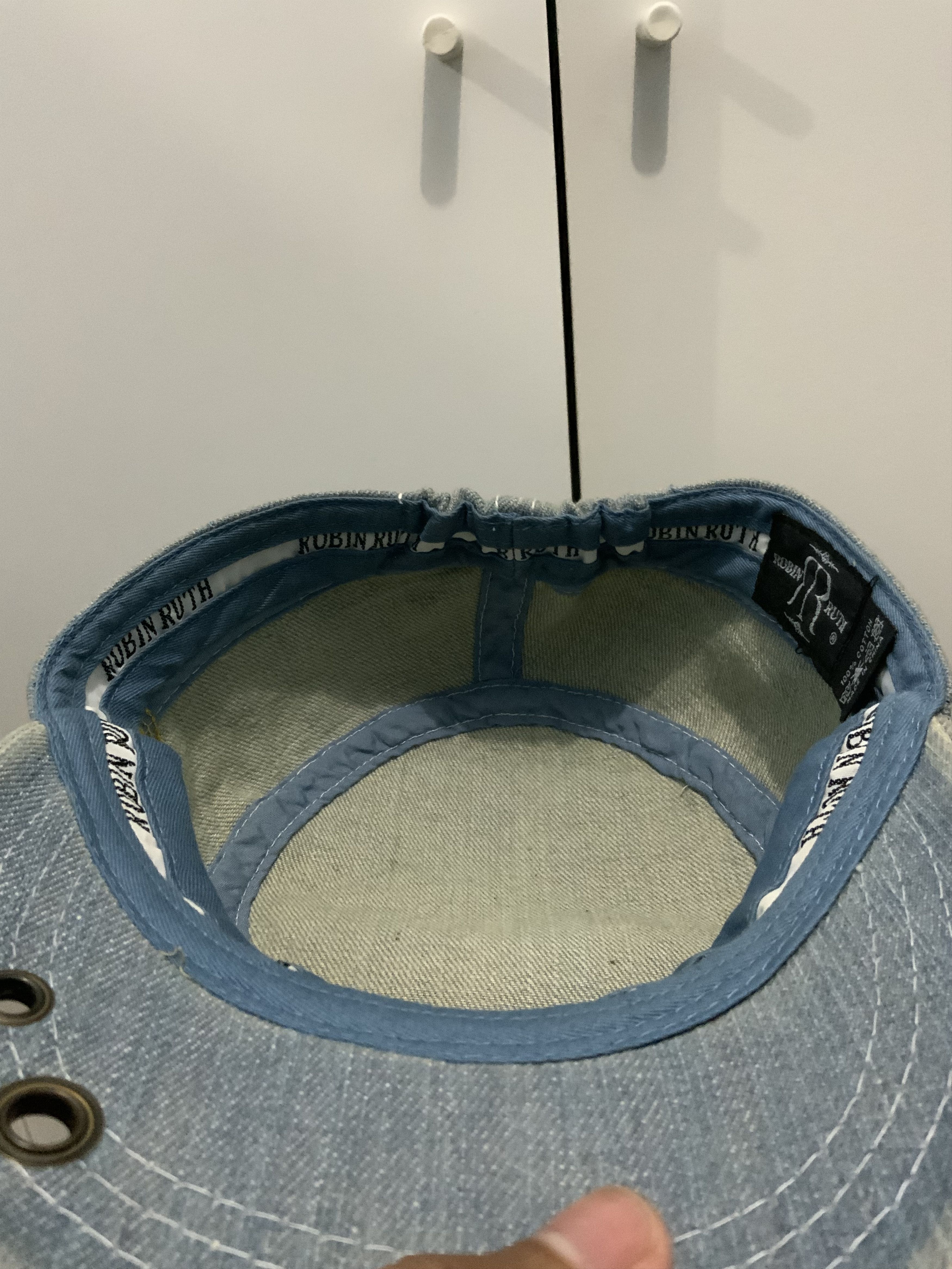Japanese Brand Robin Ruth New York Times Square Cadet Military Denim Hat Size ONE SIZE - 18 Thumbnail